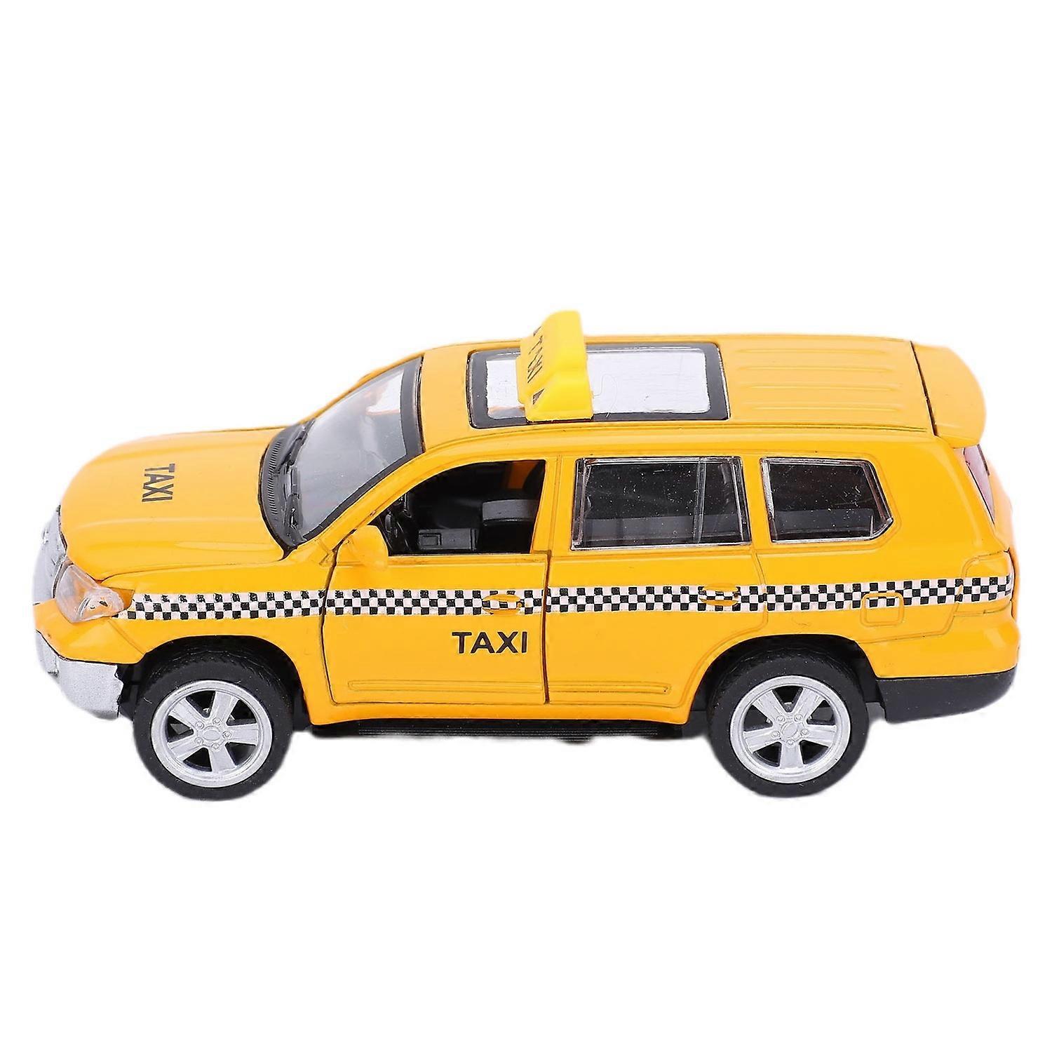 1:32 Toy Car Alloy Taxi Model Simulation Sound Light Cab Model Pull Back Child Gifts#1