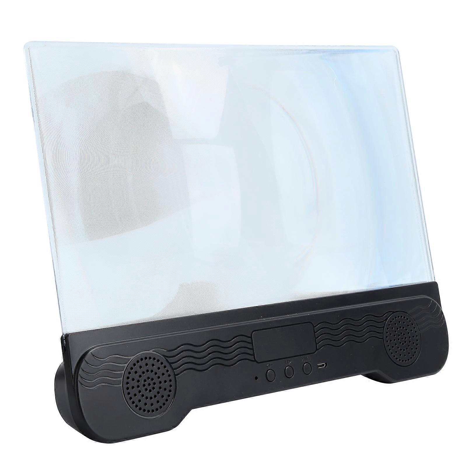 14 Inch Mobile Phone Screen Magnifier with Bluetooth Speaker Video Amplifier Stand Bracket