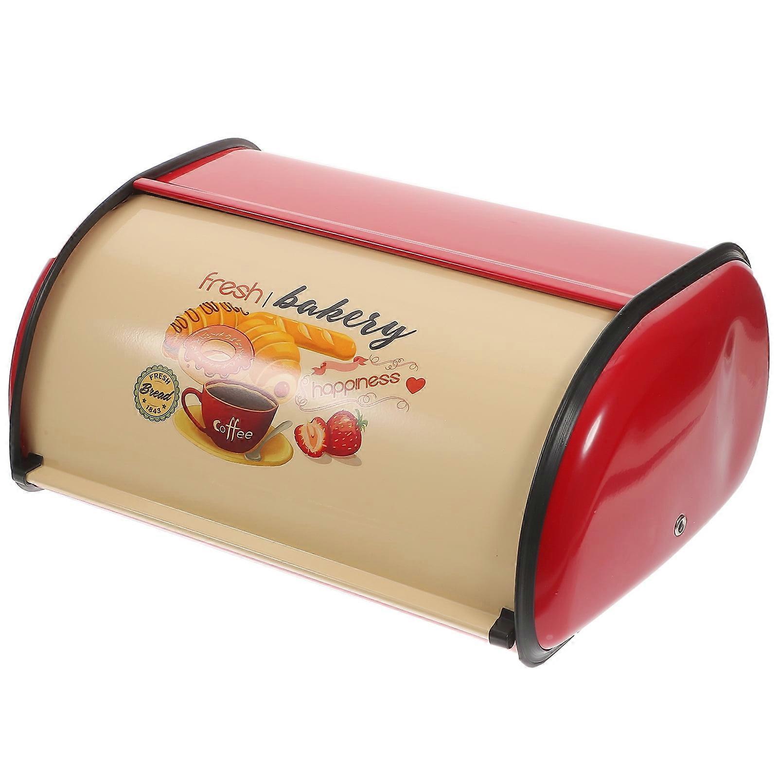 Bread Bin Kitchen Bread Storage Box Bread Holder Desktop Bread Bin Kitchen Metal Bread Container
