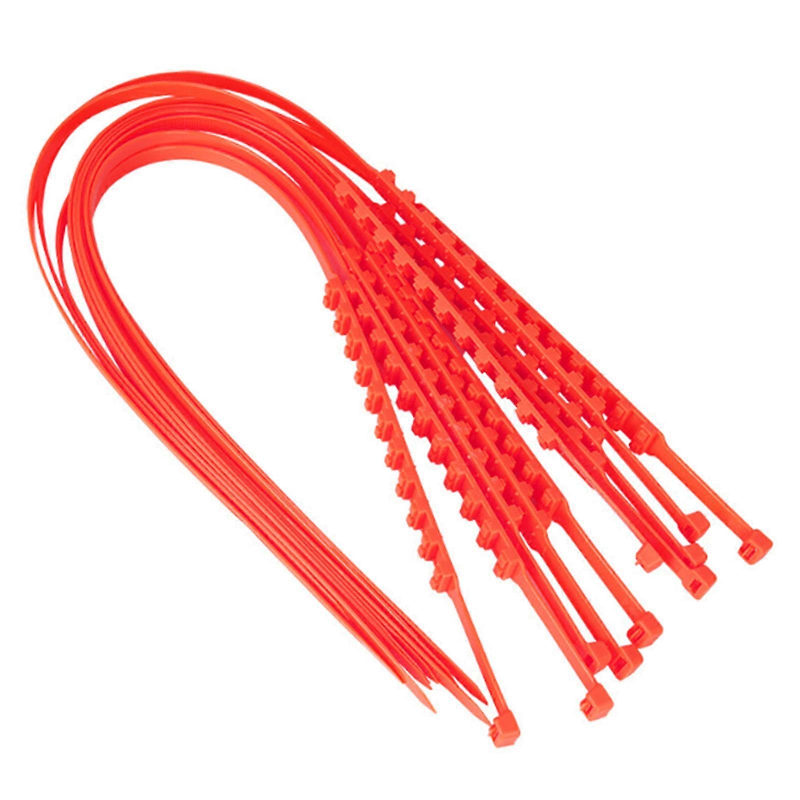 High Strength Emergency Snow Tire Chains Set of 20 for Car SUVs Easy Installation Offroads Adventures Enhanced Traction Multicolor