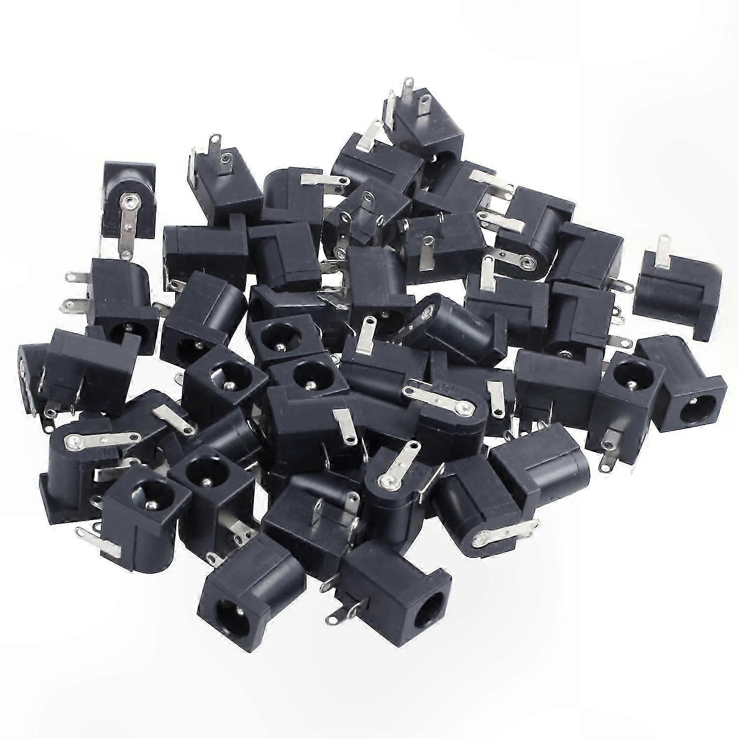 45 Pcs DC Power Jack Socket 2.1mm x 5.5mm Barrel-Type PCB DC-005 Connector