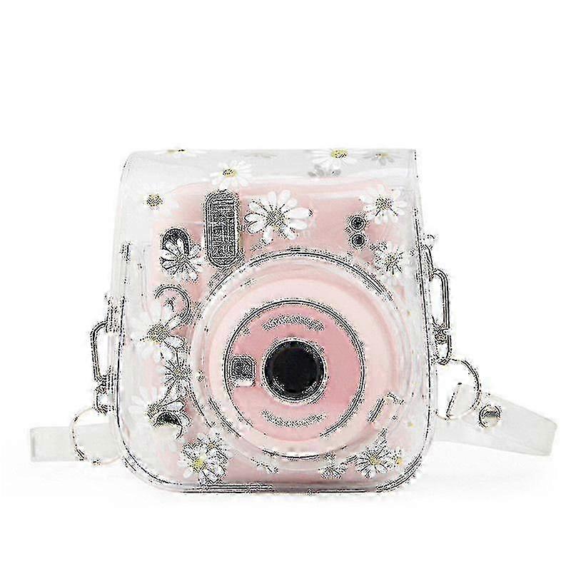 e Protective Clear Camera Case Compatible With Fujifilm Instax Mini 11,mini 8+,mini 9 With Adjustable Shoulder Strap