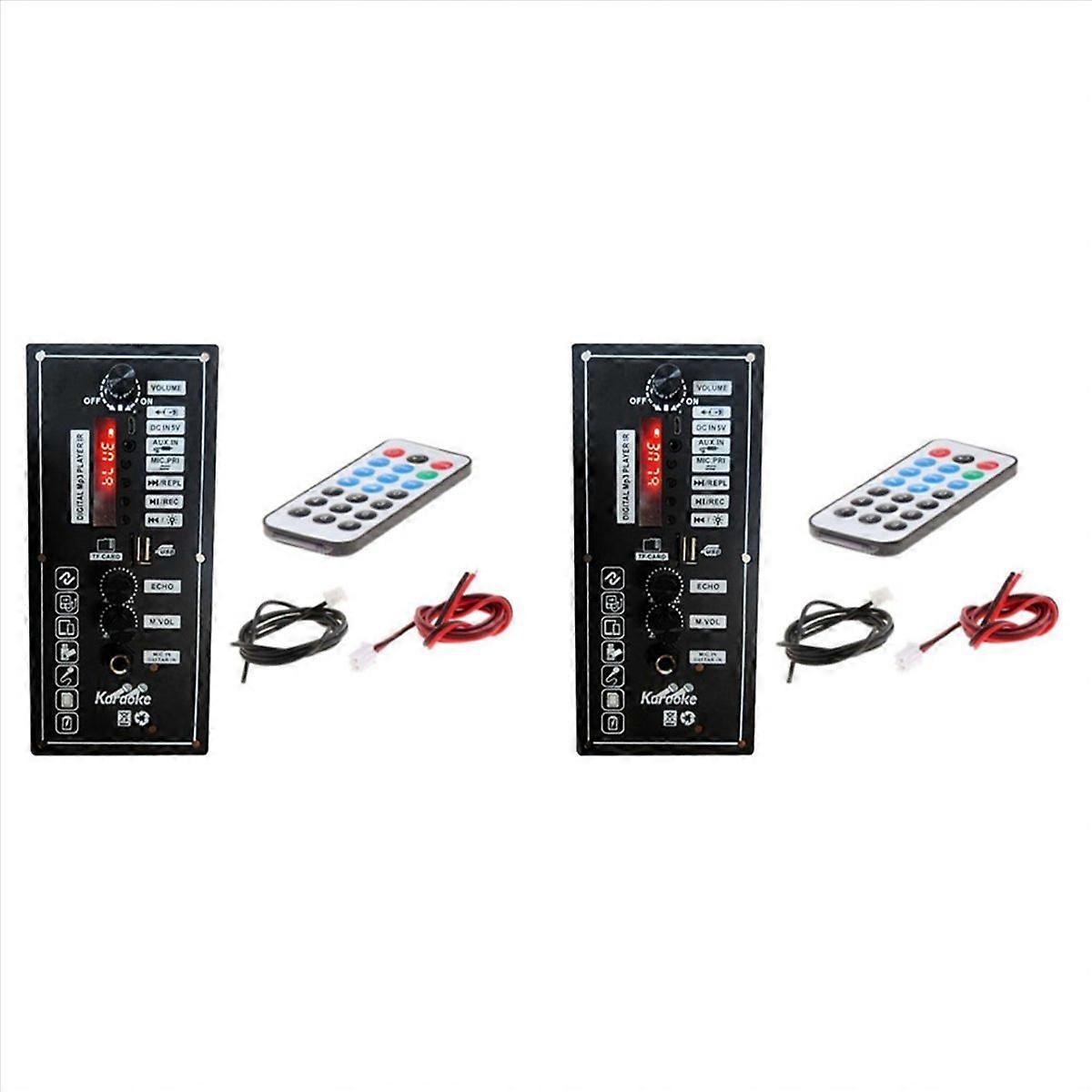 3X 3.7V Amplifier Board Square Dance Speaker Amplifier Support Bluetooth AUX TF-Card U-Disk Recordin