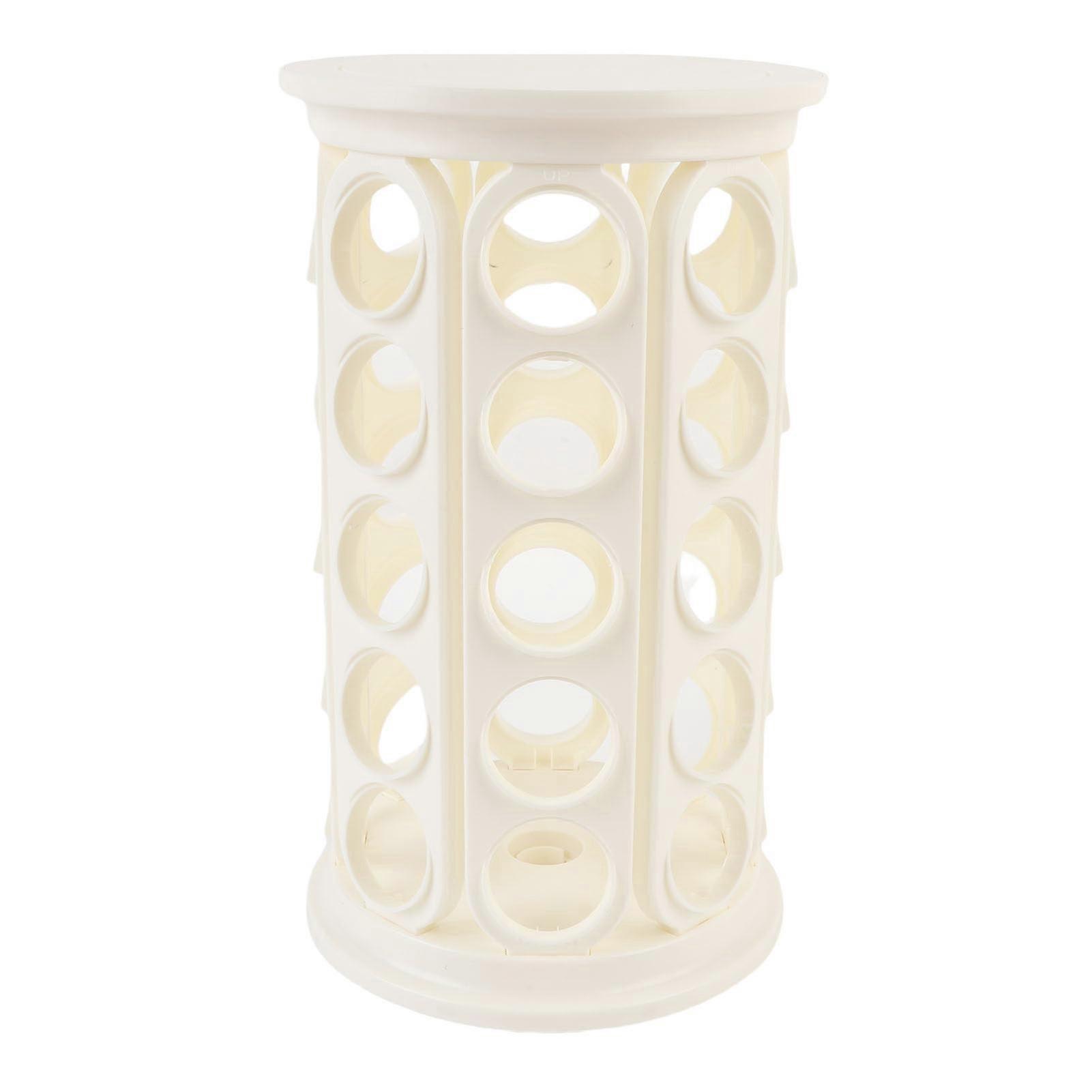 Coffee Pod Holder Carousel 40 Capsule Organizer with 360° Rotating Base and Modern Design