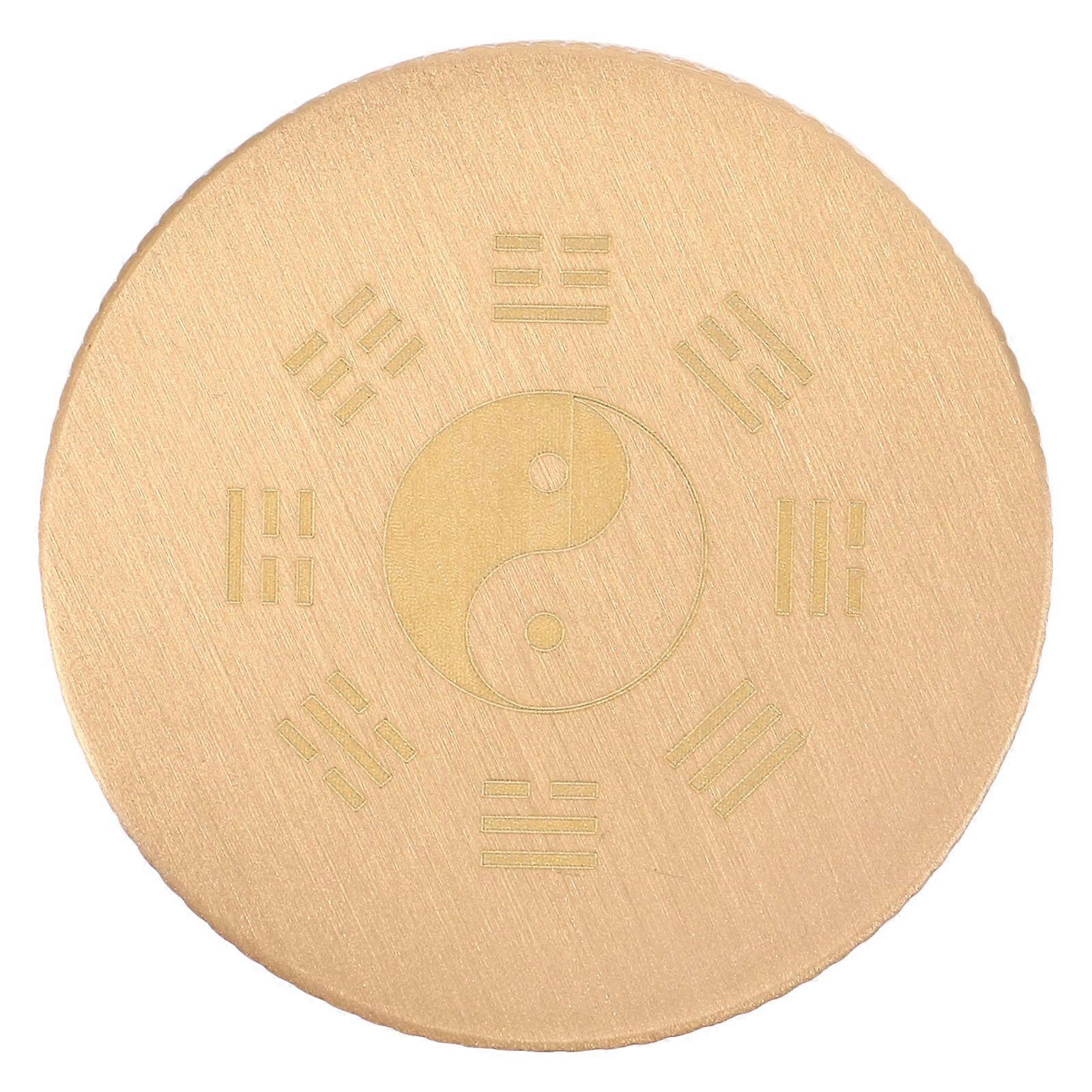 Brass Paperweight for Paper Stabilization Round Solid Brass Desk Accessory