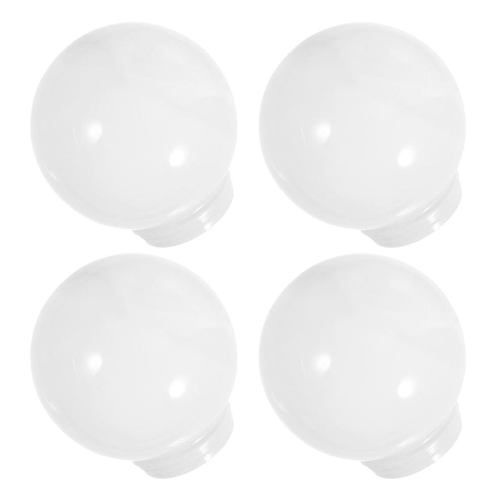 Acrylic lampshade for Outdoor Use White Elegant Design and Easy to Install 4 Pieces