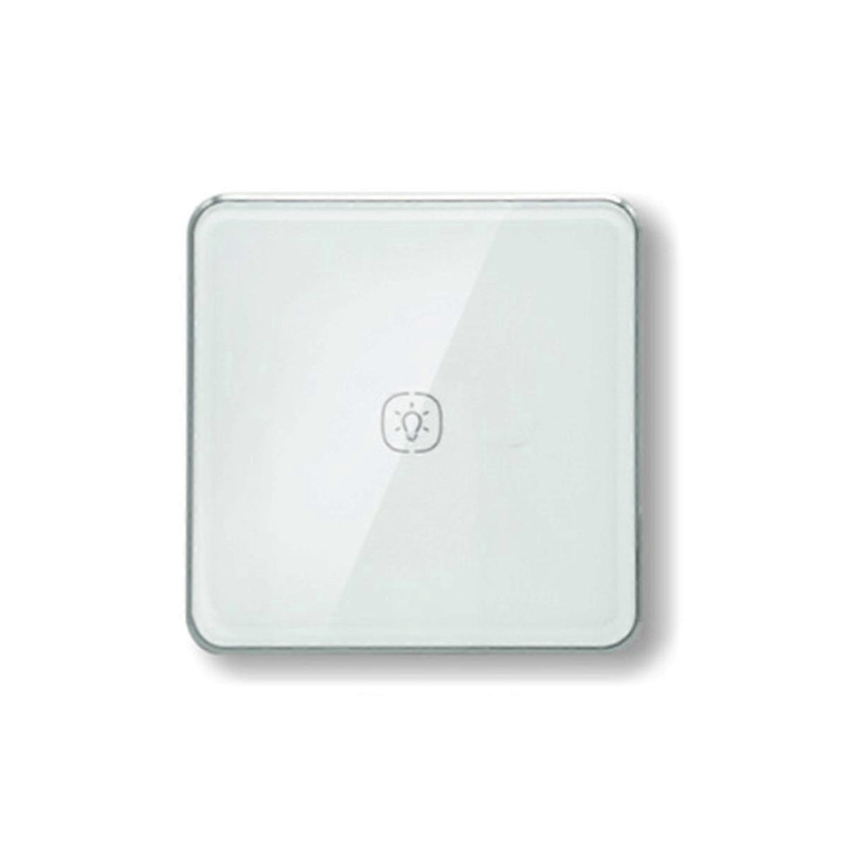 Zigbee Light Switch with Aluminum Frame Glass Touch Switch Work 2 Way