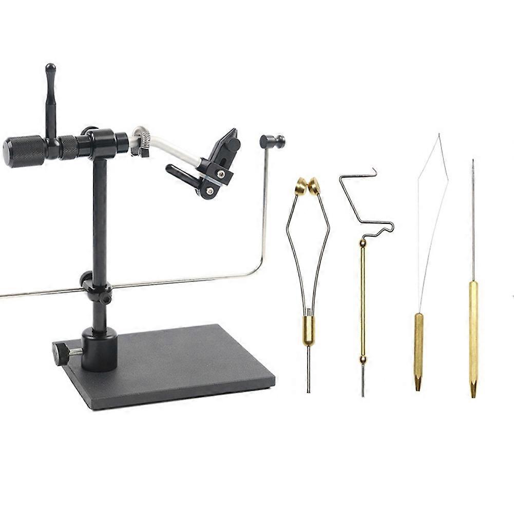 360° Rotary Fly Tying Vise with Sturdy Base, Adjustable Fly Tying Tool Rotary Bench Vise