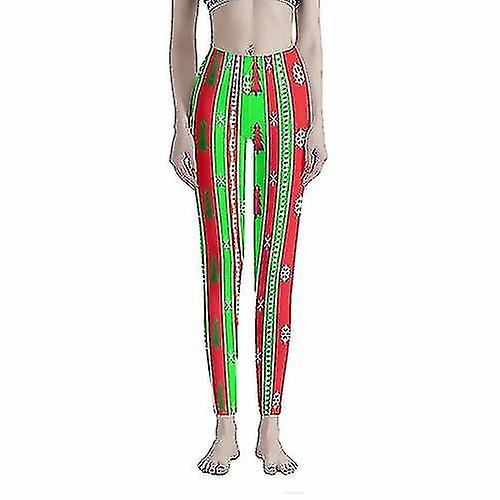 Christmas Paper Pattern Womens Workout Leggings