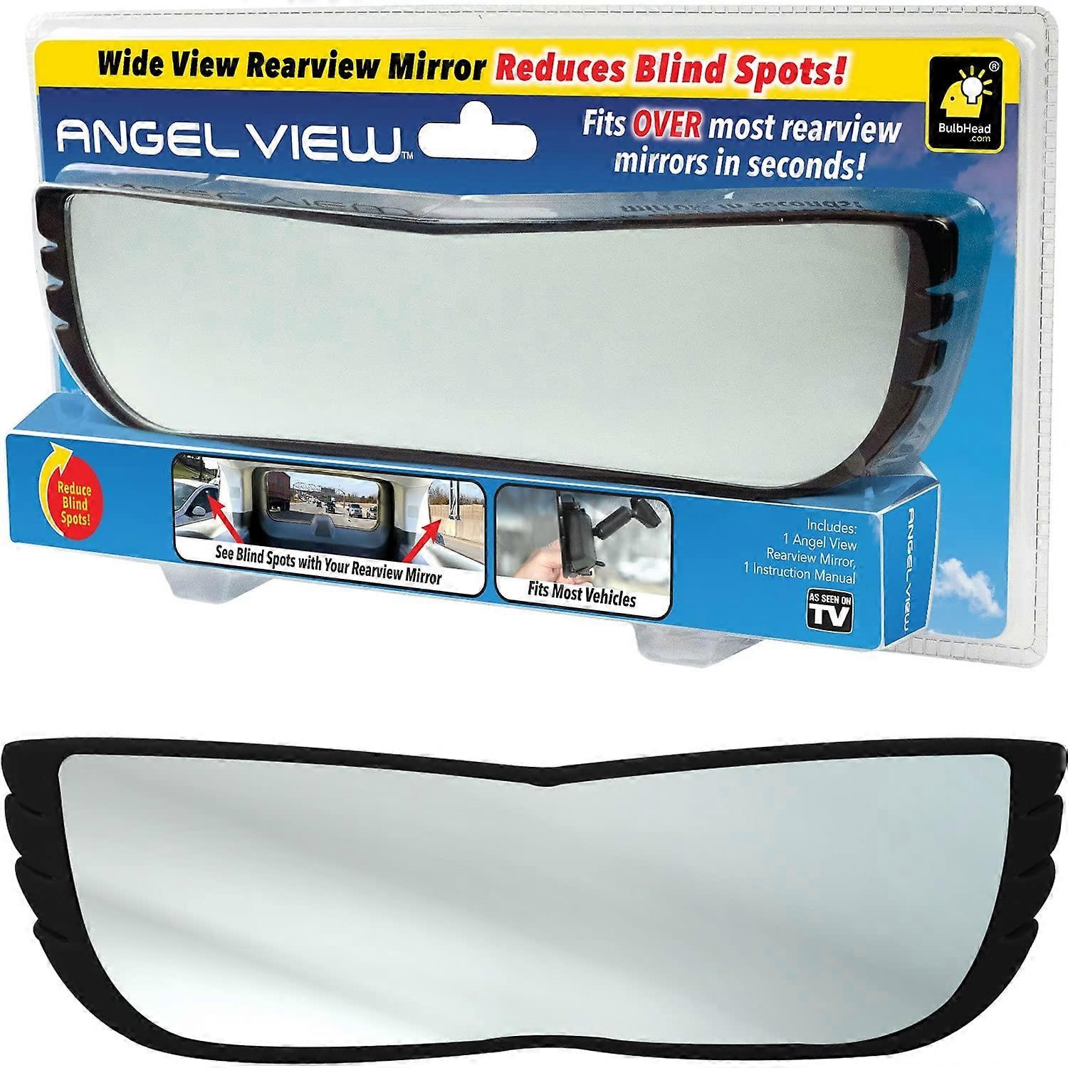 Wide Angle Rearview Mirror 160° View Blind Spot Reduction Universal Fit for Cars SUVs Trucks 12'