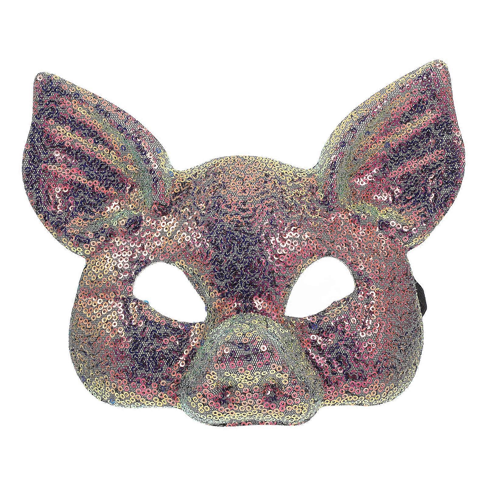 Sequin Pig Mask Party Mask for Masquerade Decoration Accessory