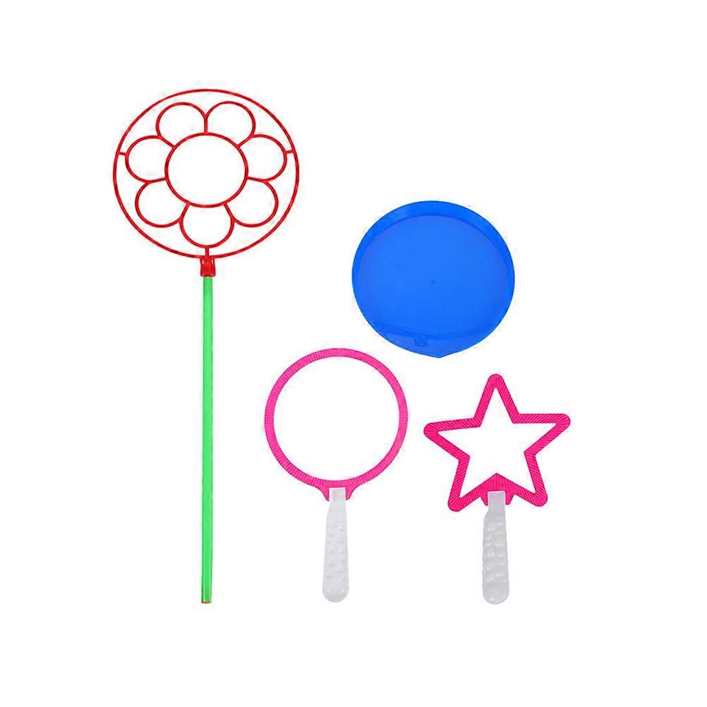 Blowing Bubble Maker Colorful Bubble Wand Set for Outdoor Fun 4Pcs