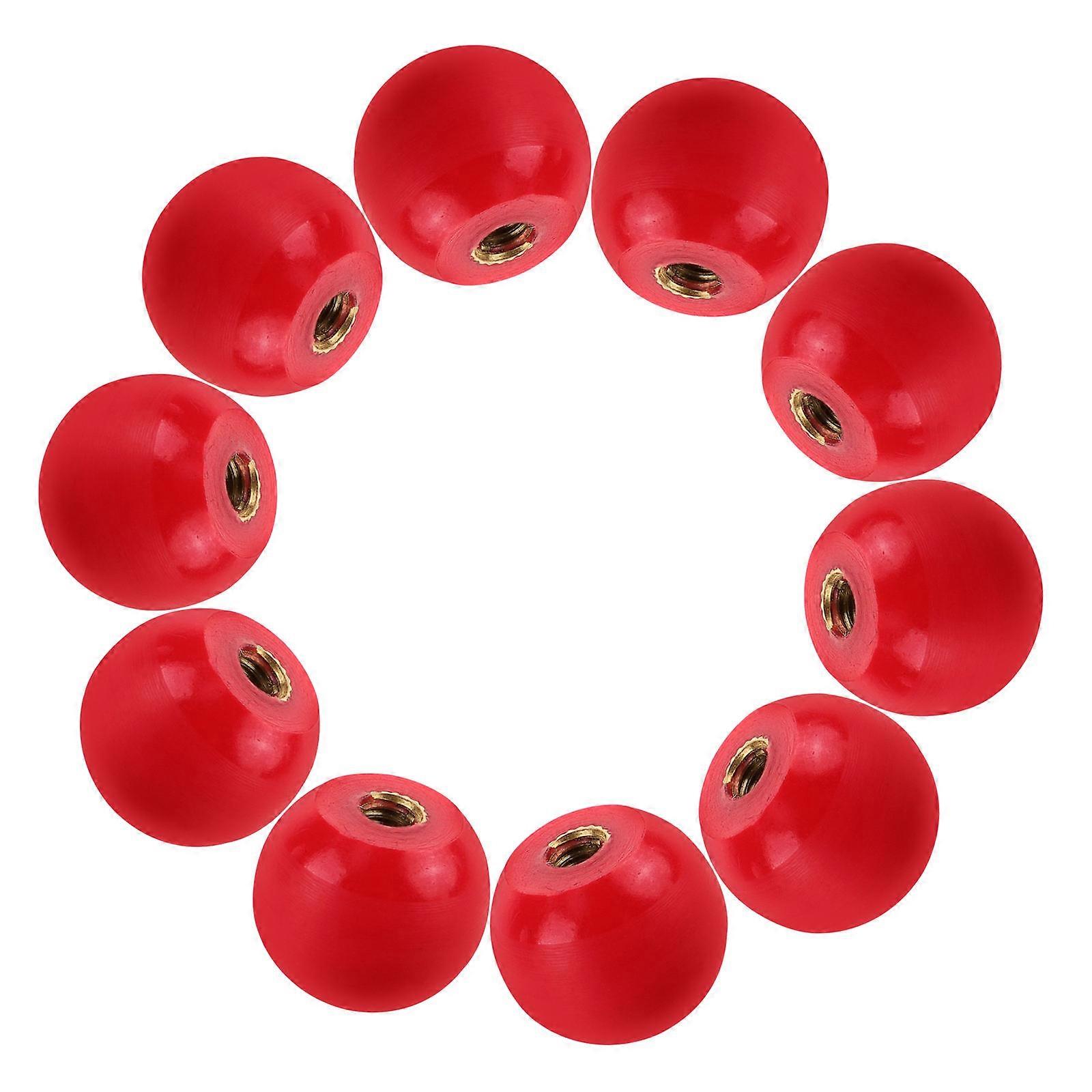 Replacement Handle for Milling Machine with Copper Core and Comfort Grip 10pcs Red Plastic M4