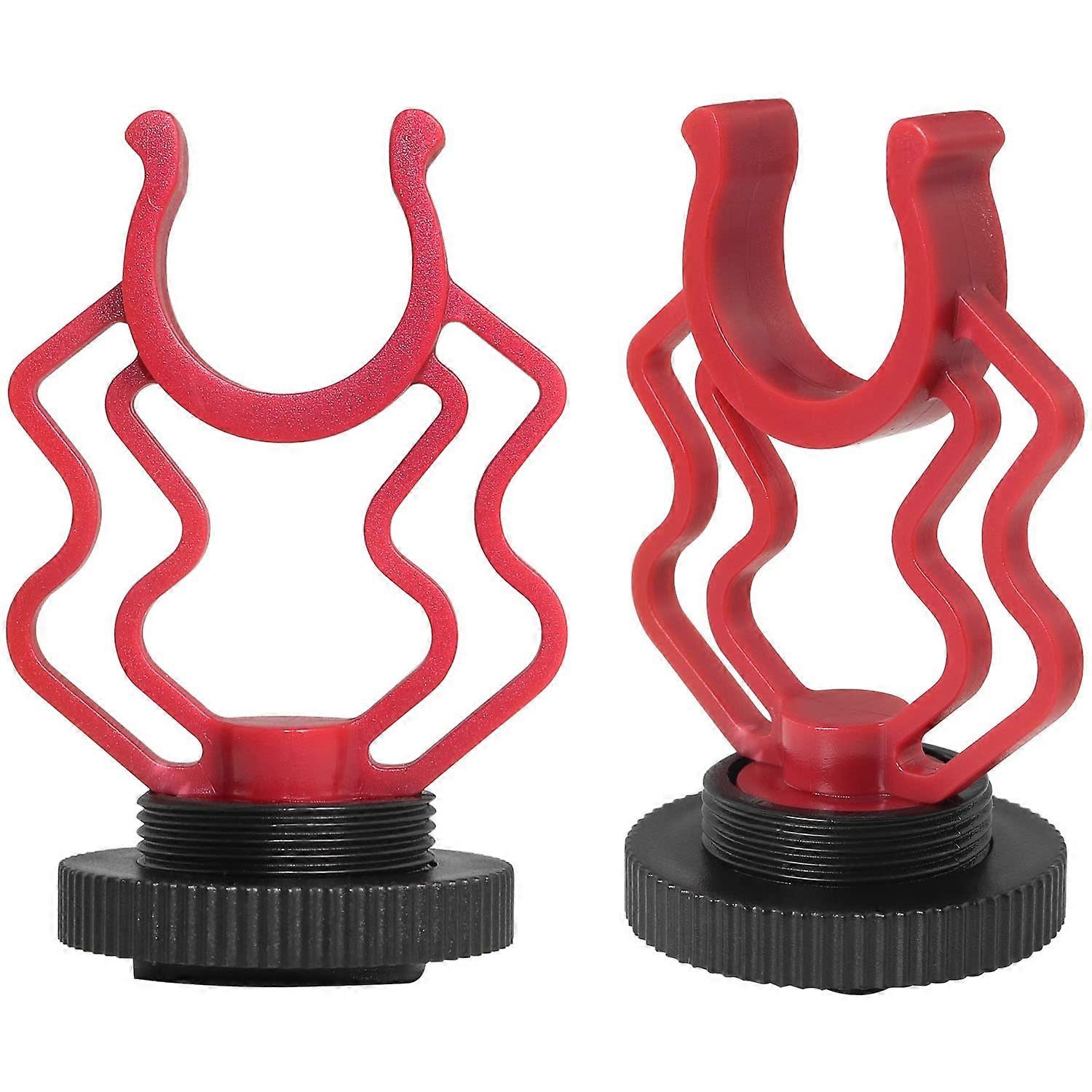 Camera Microphone Shock Mount Set for RODE VideoMicro Vlogging with Cold Shoe Compact Shotgun Mic