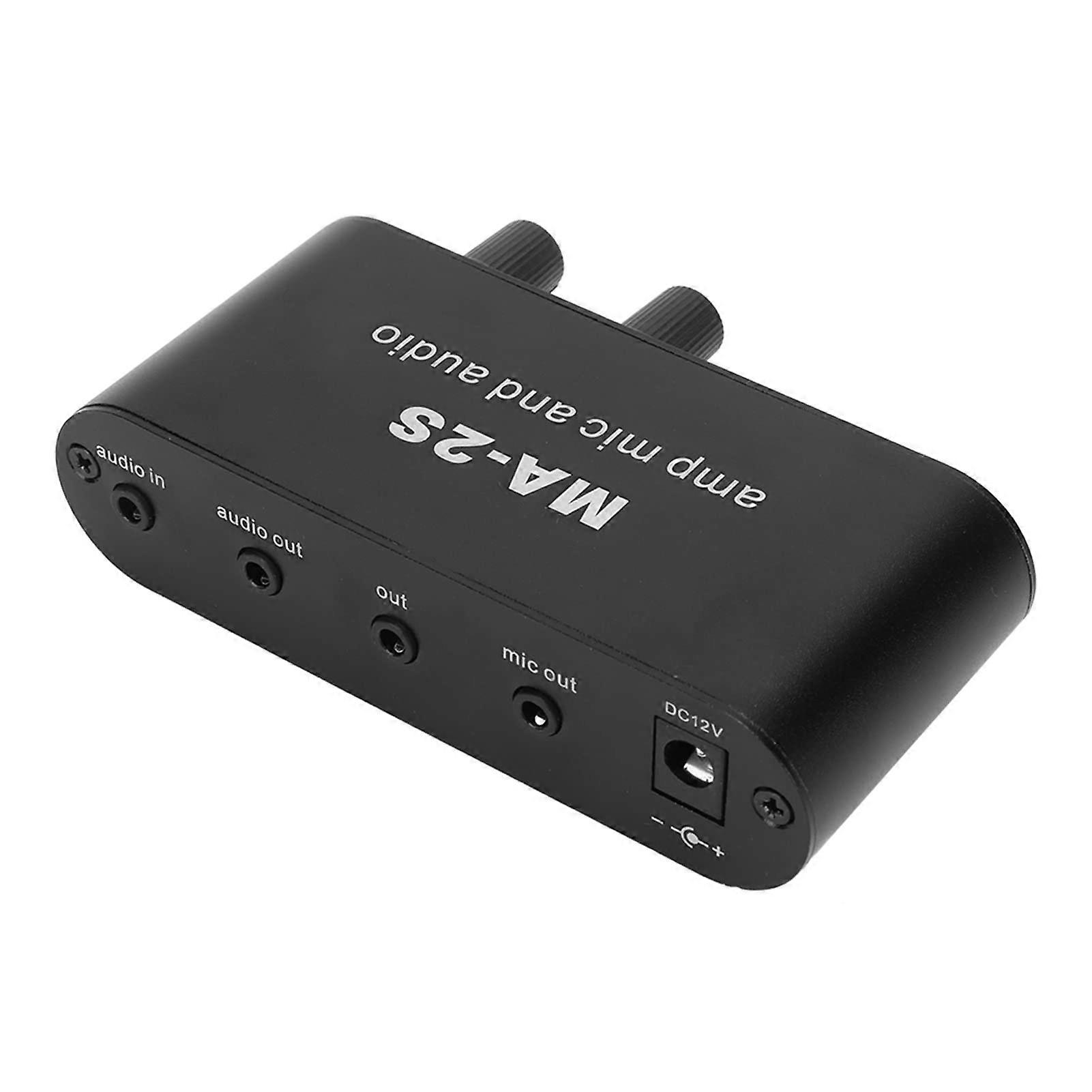 Microphone Preamp with Triple Output Options, Noise Audio and Wide Mic Compatibility for Podcasting and Streaming