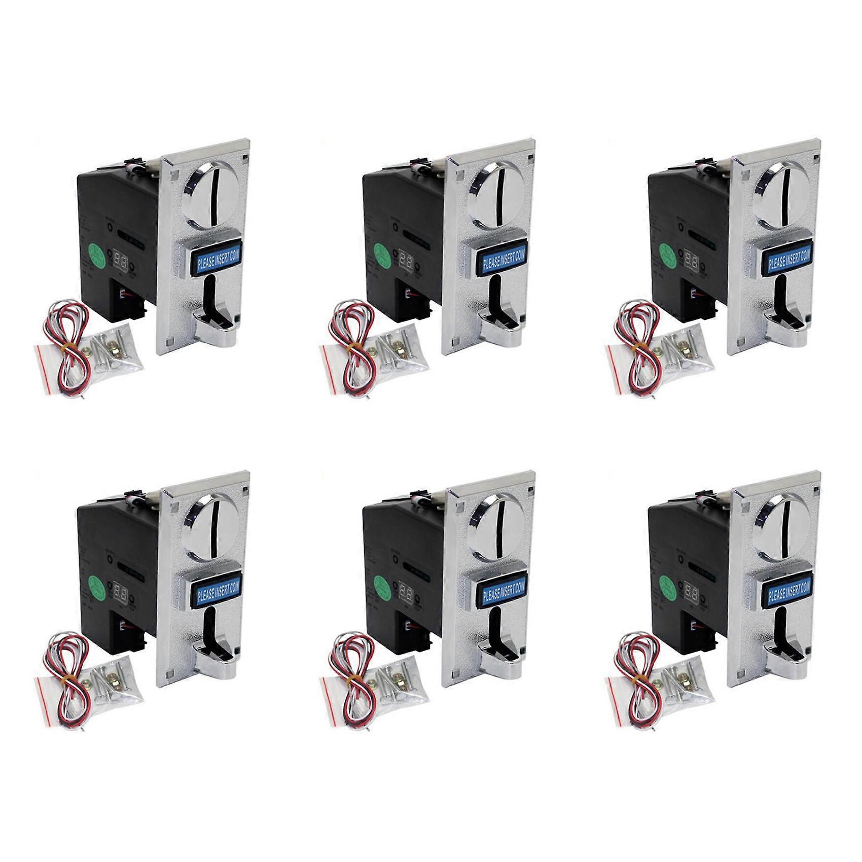 6X Durable Programable Multi Coin Acceptor Electronic Roll Down Coin Acceptor Selector Mechanism Side Coin Selector