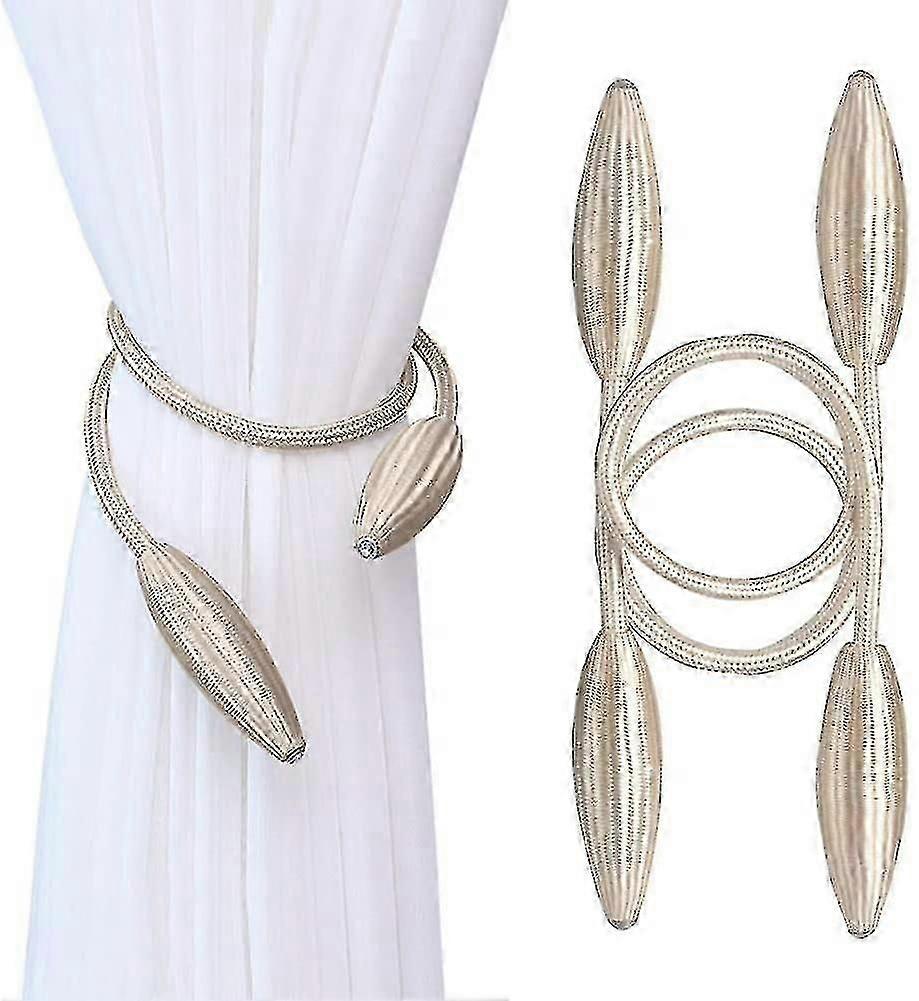 2pcs Cortina creativa Tieback Twist Tie Backs Soporte decorativo