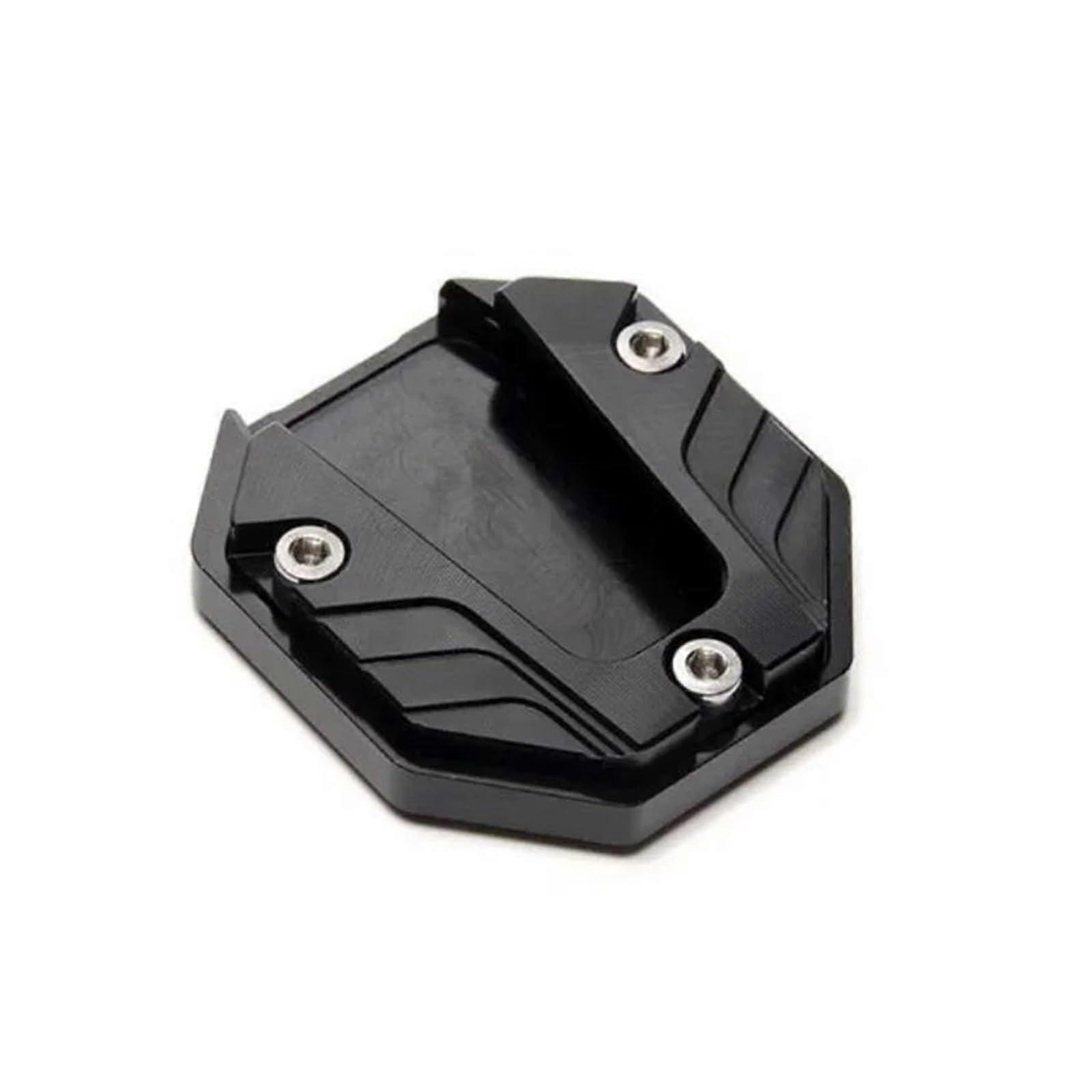 Motorcycle Kickstand Pad Side Stand Extension for Stable Parking Support Plate Black