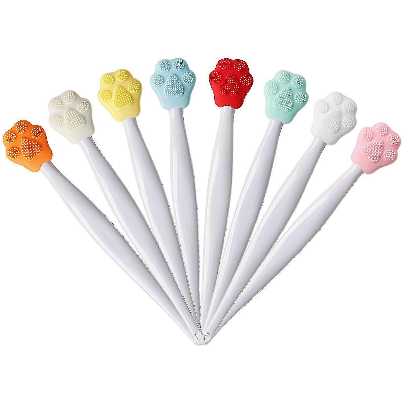 Silicone Face Scrubber Kitten Shape Design Soft Bristles and Massage Head Double Function For Skin Cleansing Routine Cs fast