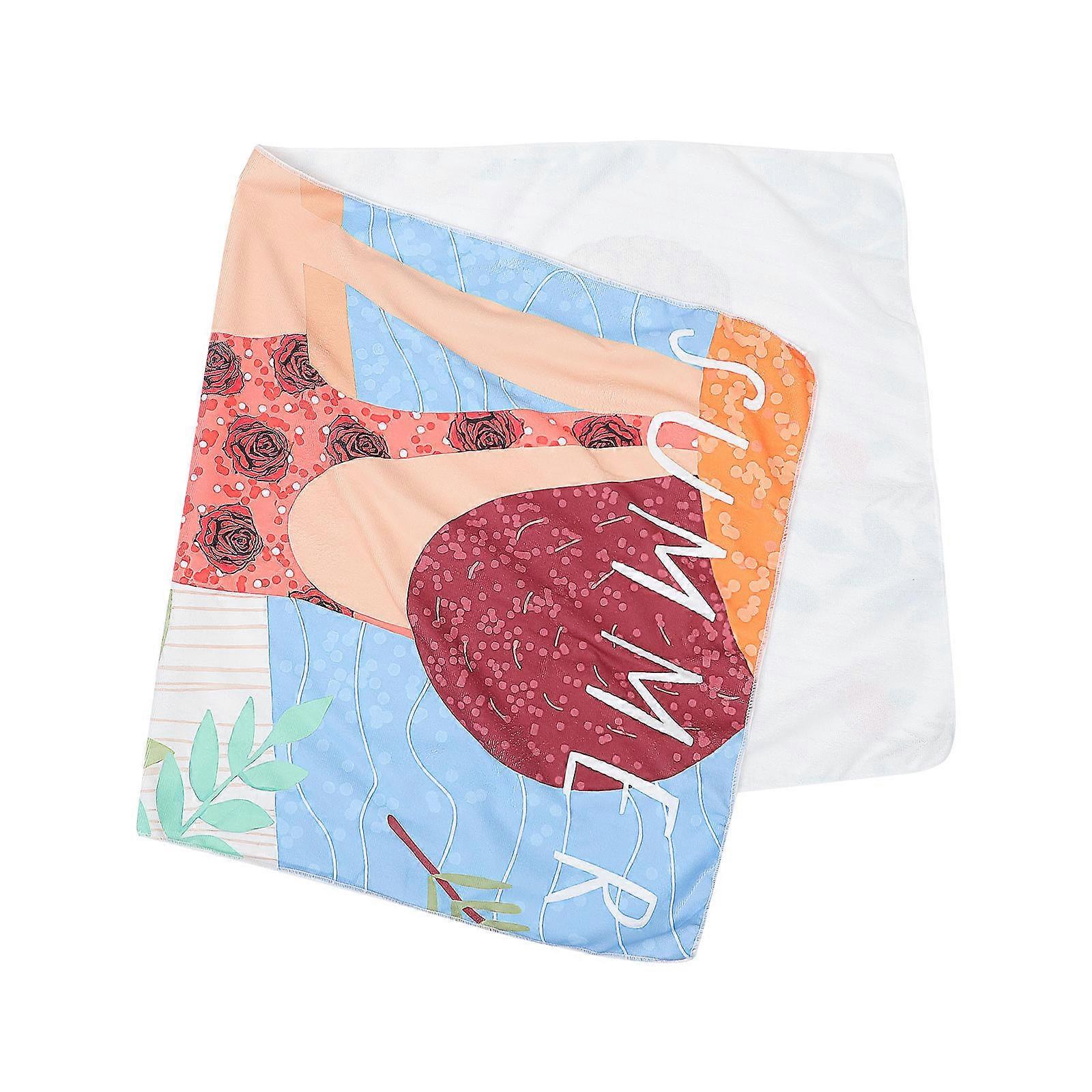 Absorbent Beach Towel for Beach 5Pcs Quick Dry Printed Pool Towels