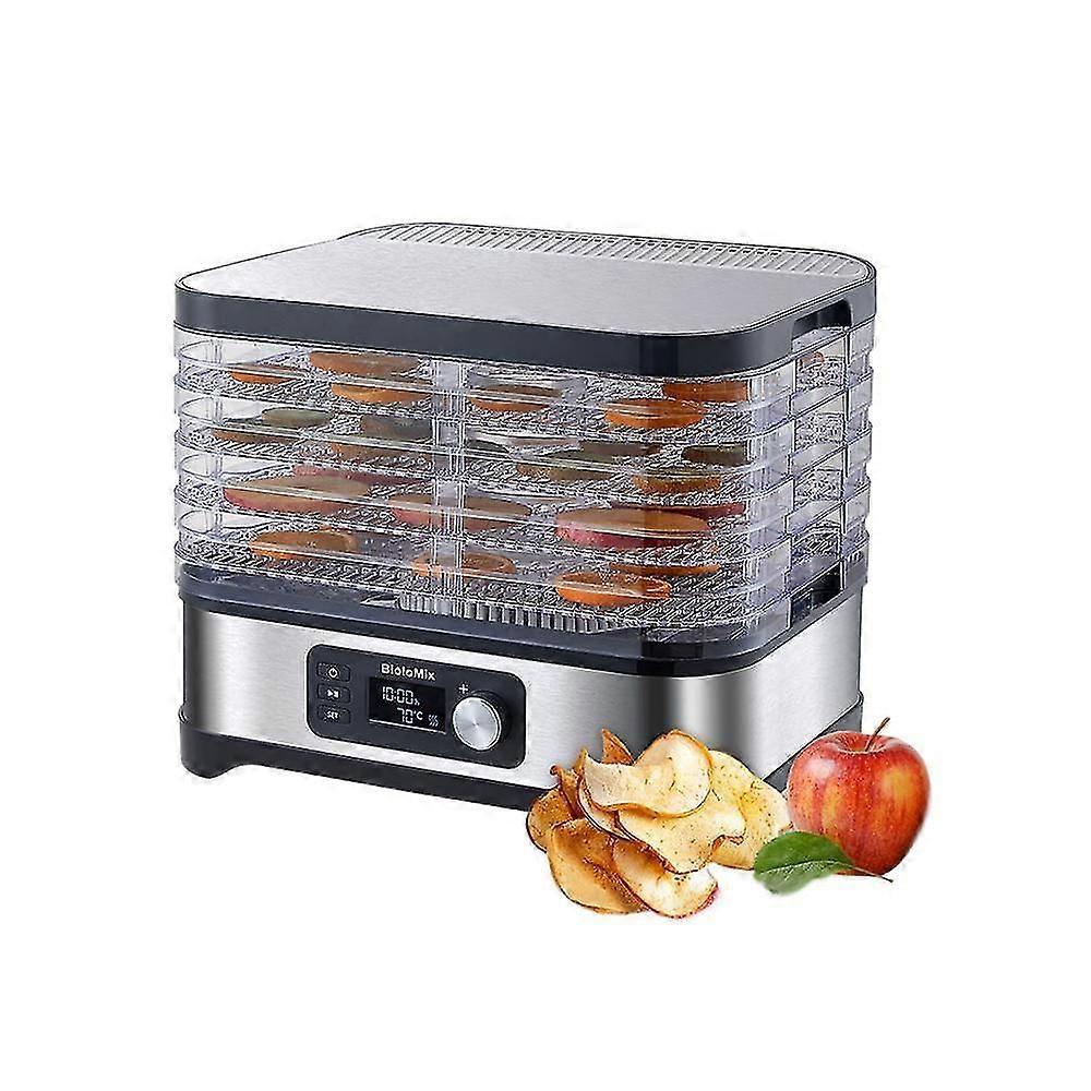 5 Trays Food Dryer Dehydrator With Digital Timer And Temperature Control For Fruit Vegetable Meat Beef Jerky