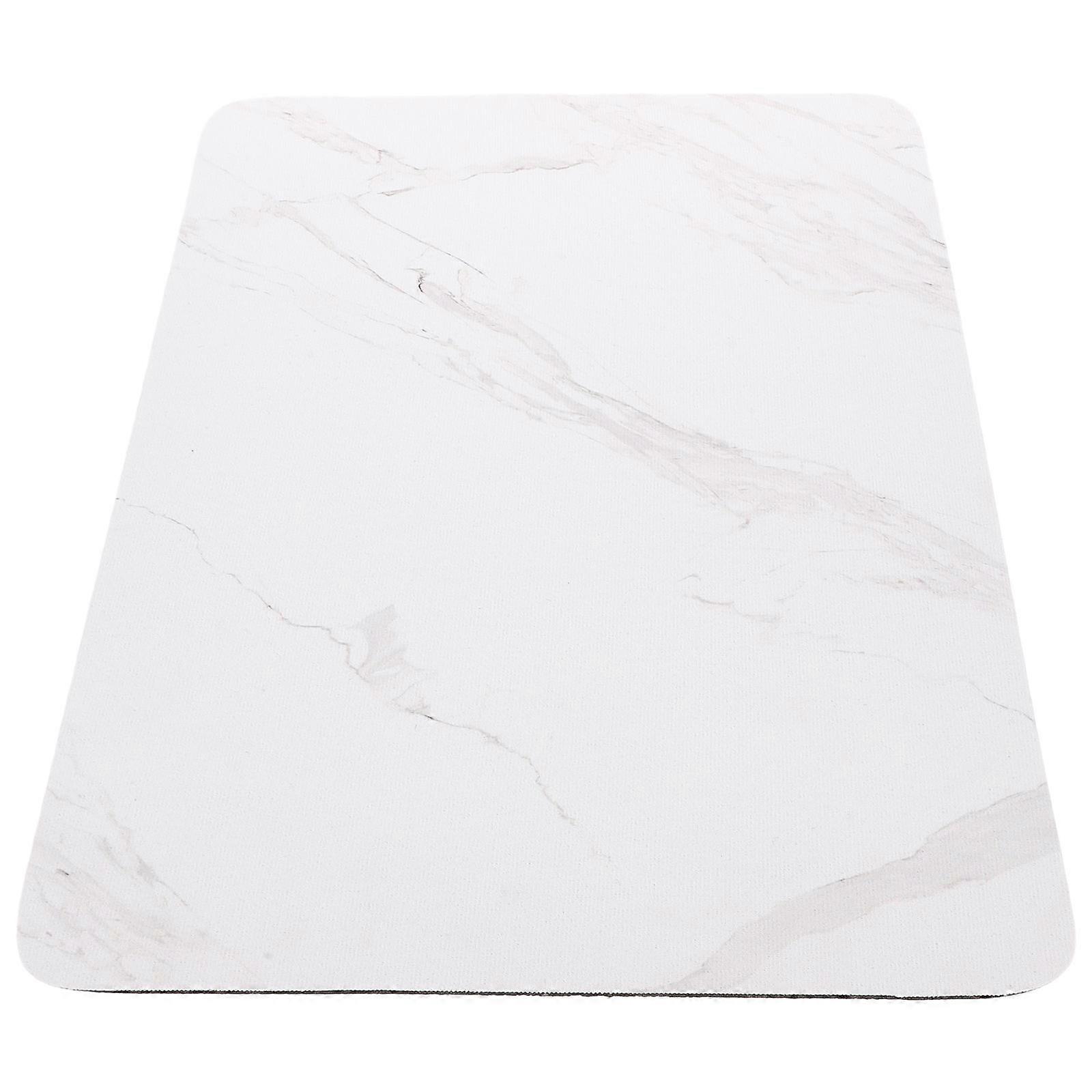 Eco-Friendly Kitchen Mats With Water Absorption Feature 39X29CM White 1Set