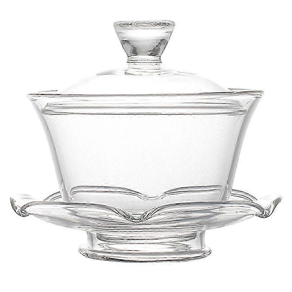 Glass Tea Cup Set with Lid 26-27s
