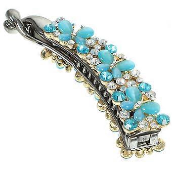 Pinza para el pelo brillante con diamantes de imitación para mujer, ideal para decorar