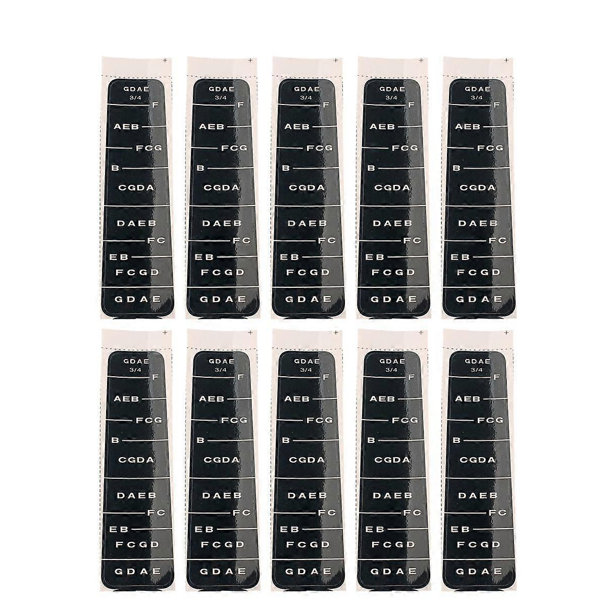 Learn Violin Sticker 10Pcs for Violin Beginner Fretboard Note Identification
