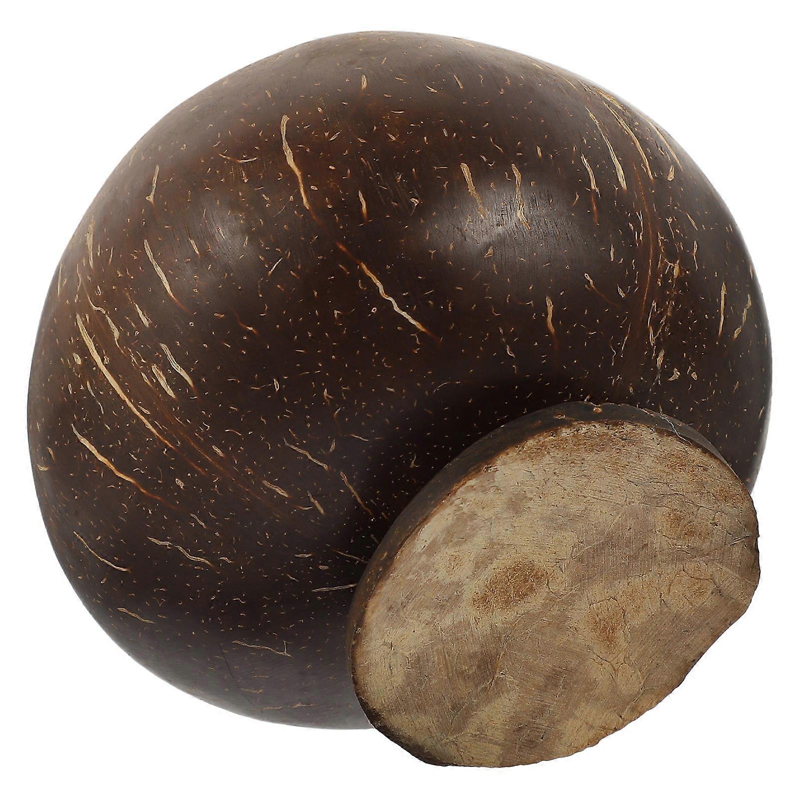 Coconut Shell Cups for Home Use Vintage Style Beverage Cup Decorative Dessert Cup 3.5 Inches