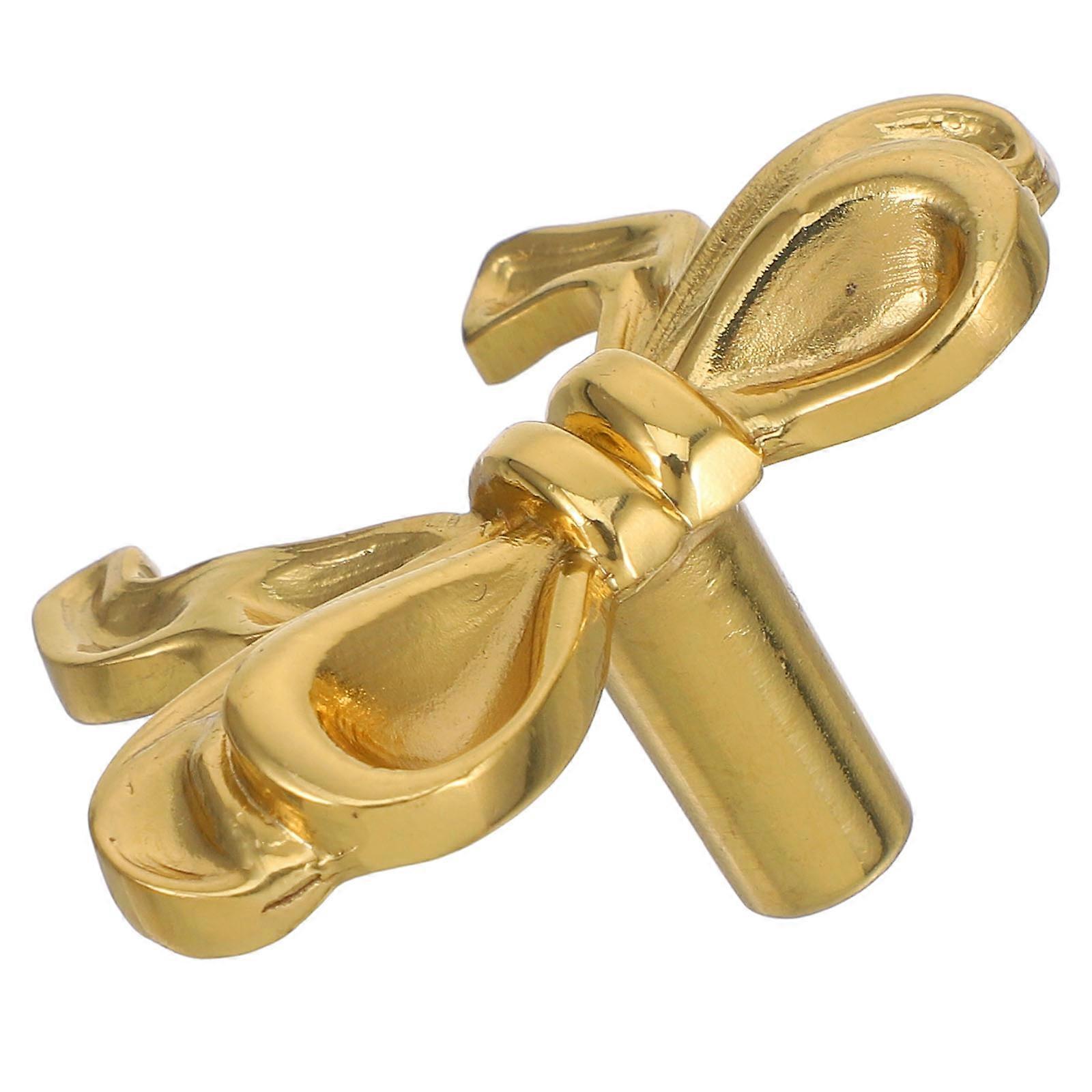 Golden Bow Brass Cabinet Knob for Decoration 2Pcs Drawer Pulls