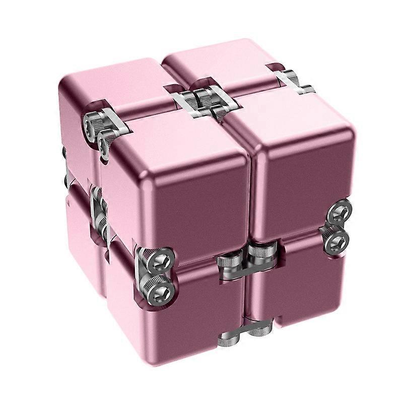 Aluminum Alloy Magic Cube DIY Assembled Developing Intelligence Decompression Toy Gift