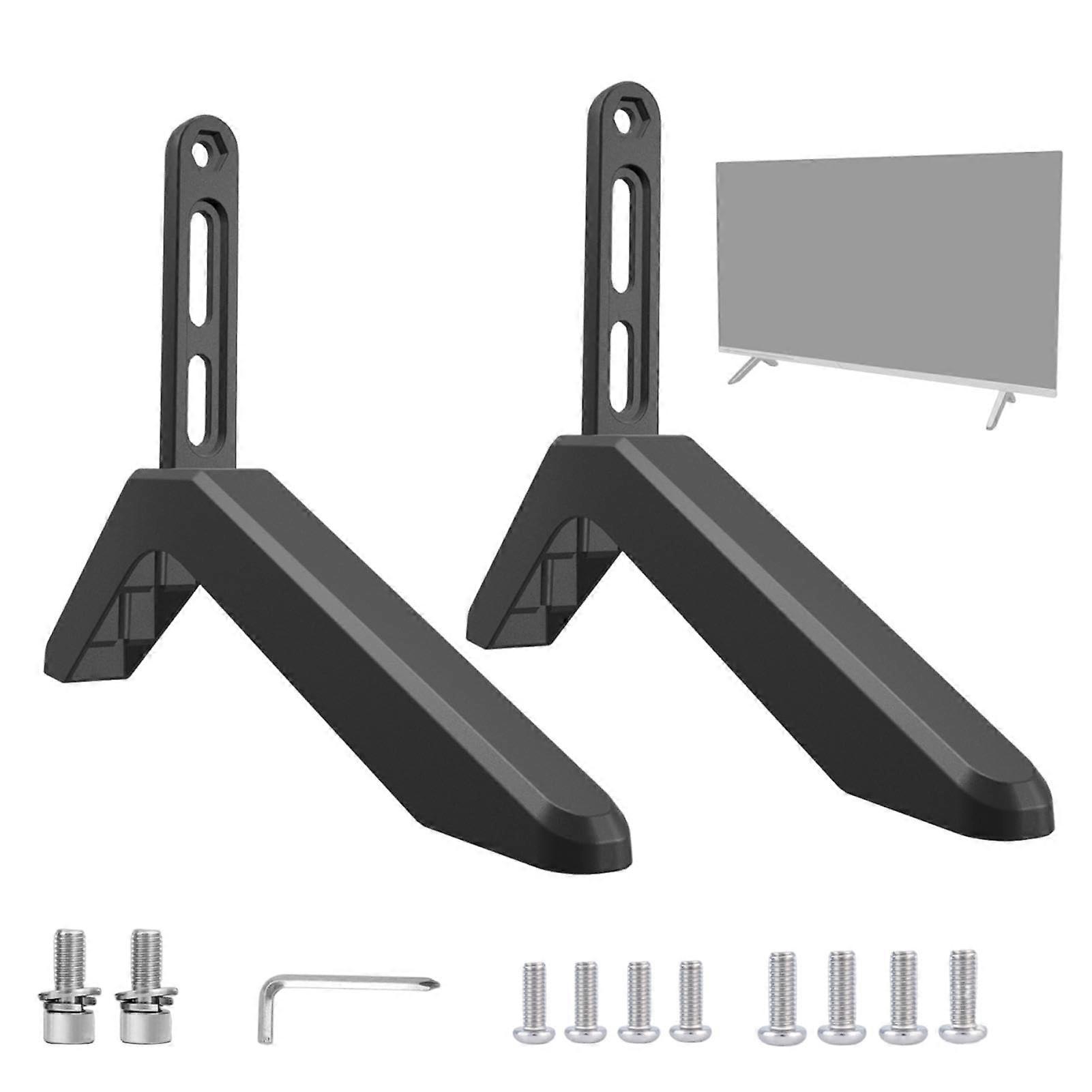 Universal TV Stand Legs for 3265 Inch Flat Screen, Adjustable Height with Stable NonSlip Base