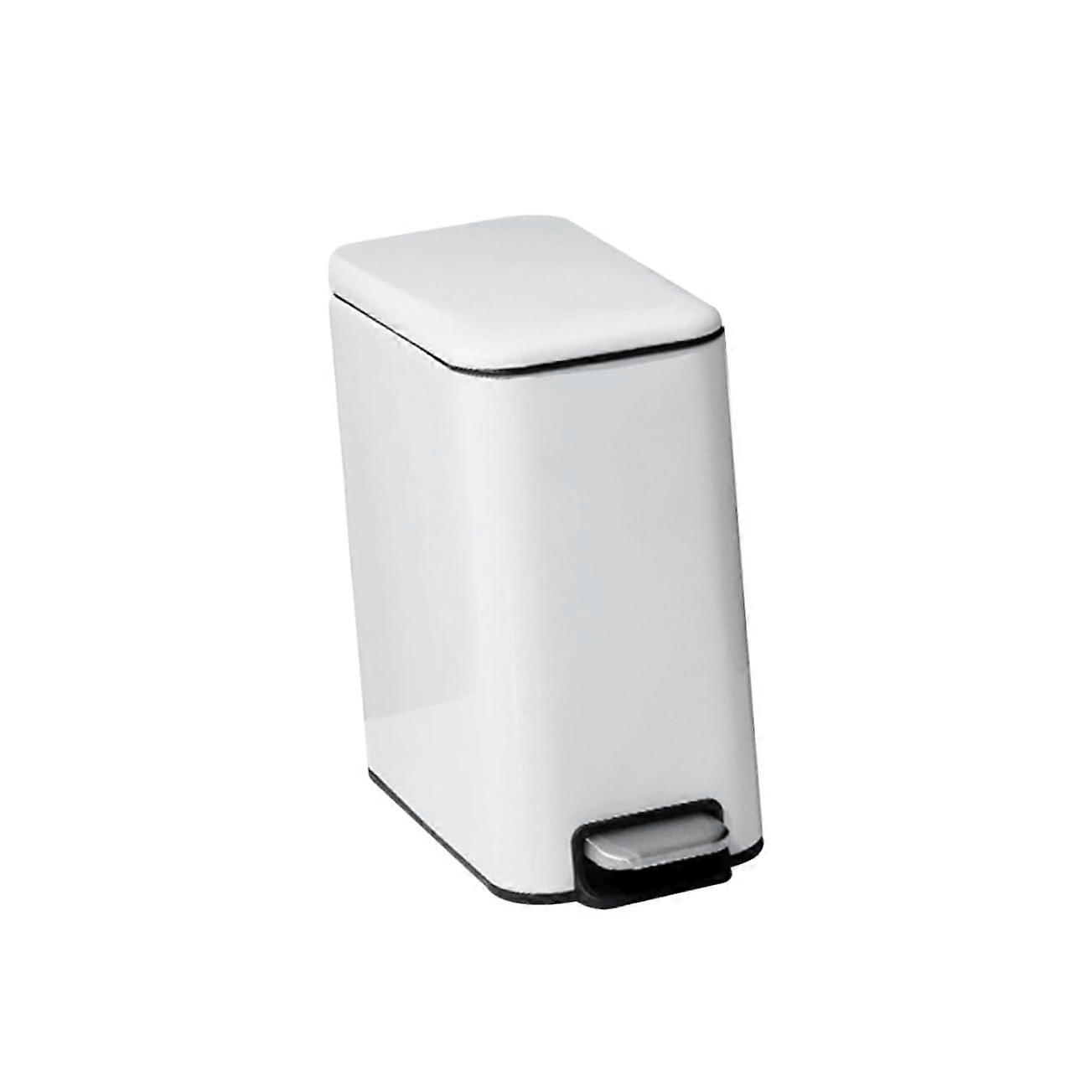 Stainless Steel Pedal Trash Can Compact SpaceSaving Bin for Kitchen Bathroom and Office