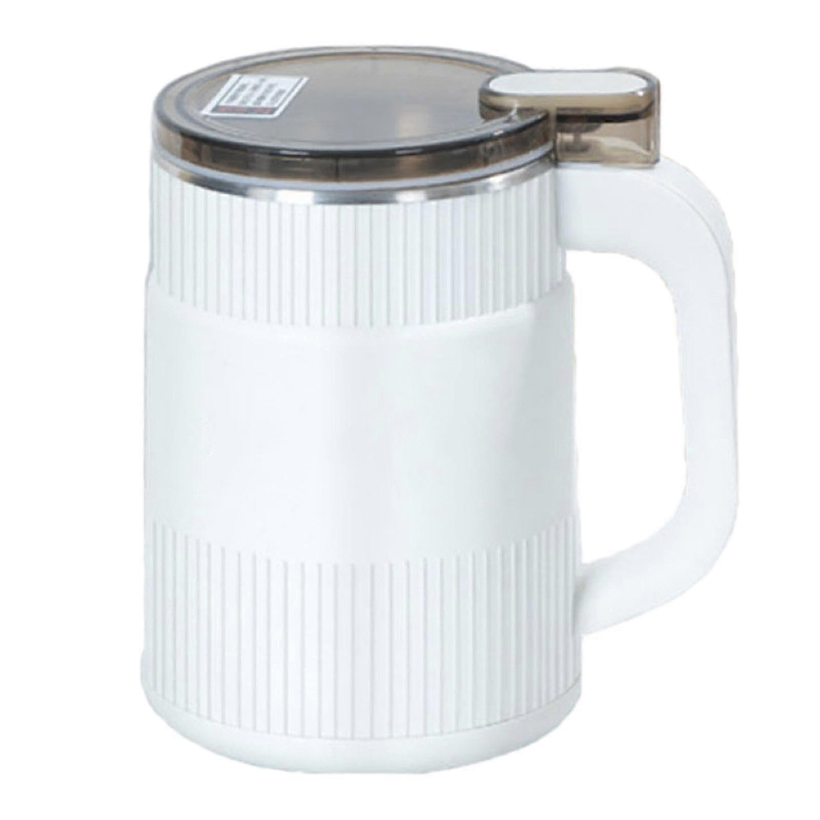 Electric Coffee Grinder with Speed Grinding, Easy Button Control for Home and Office, White