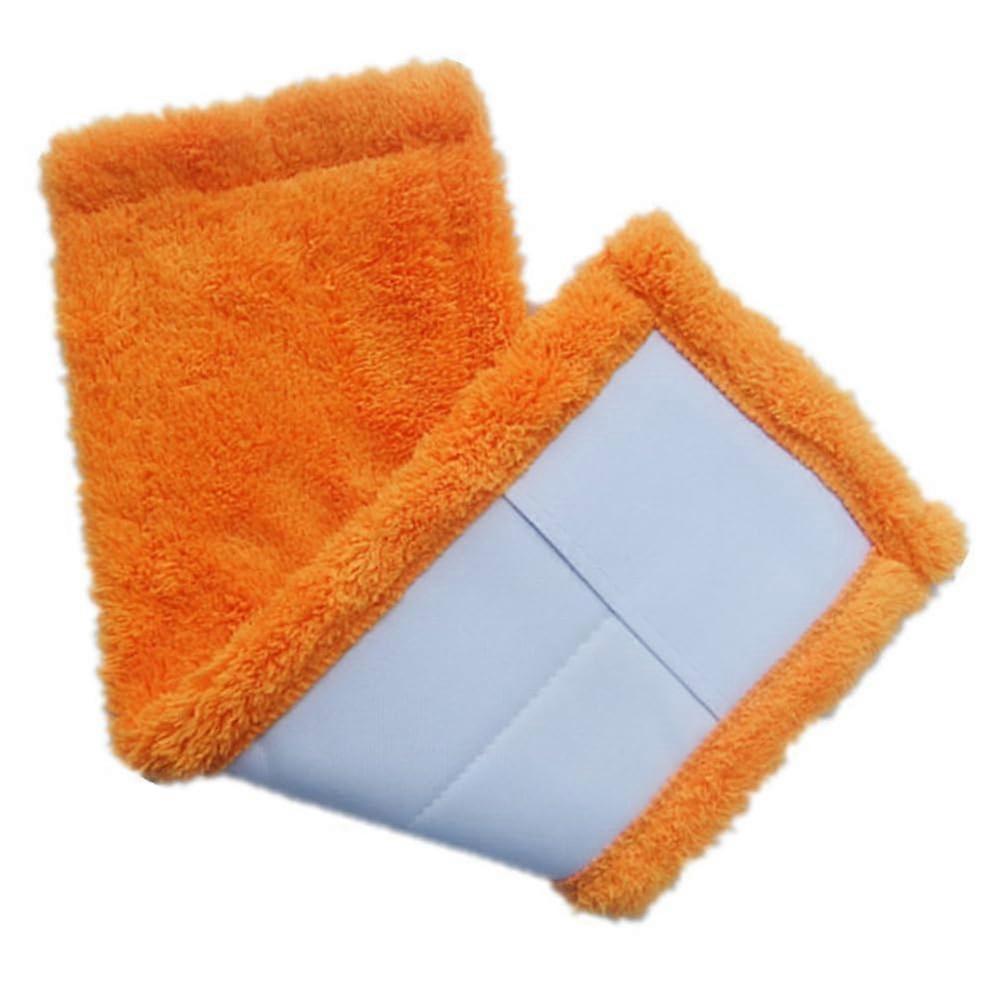 Microfiber Mop Refill Flat Pad Replacement for Hardwood Tile Laminate Floors Washable Orange