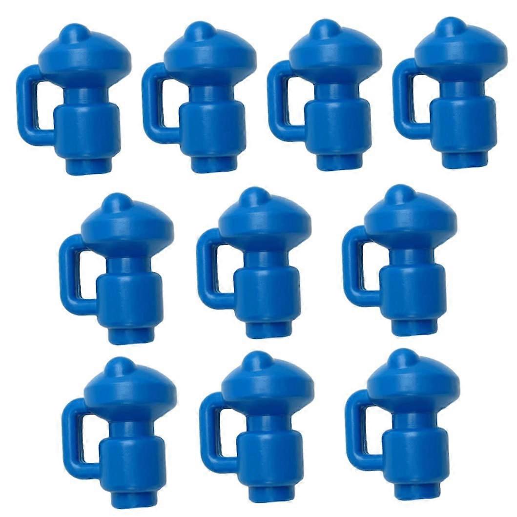 Trampoline Pole Caps with CShaped Hook for Secure Net Attachment, Blue 10PCS Replacement