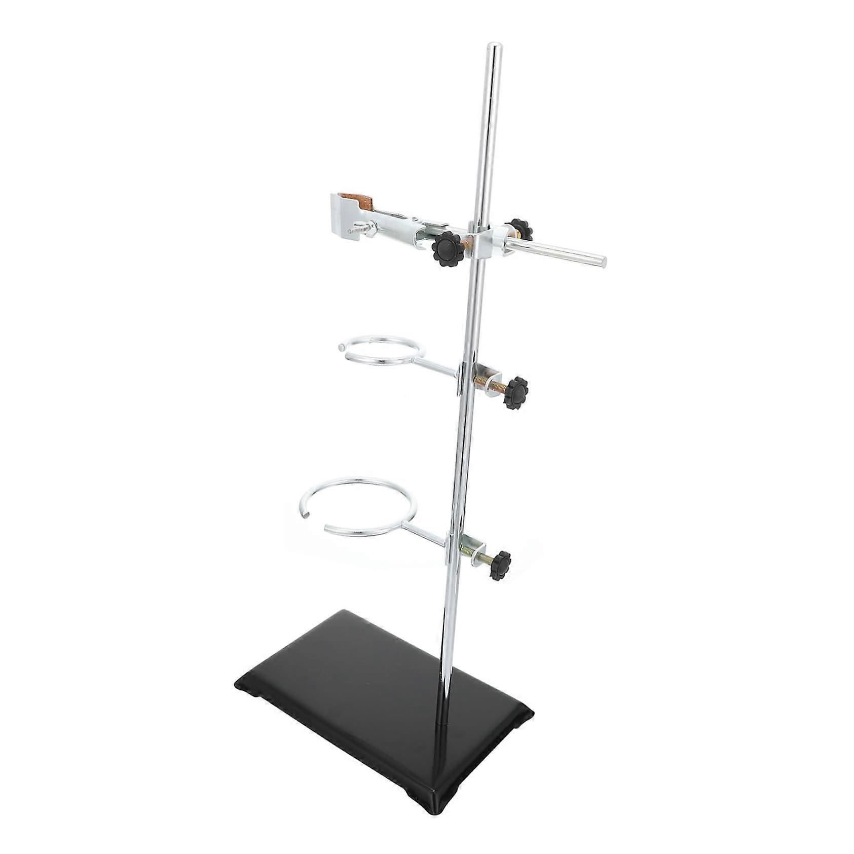 Heavy Duty Laboratory Stand with Adjustable Clamp for Chemistry Experiments and Stable Base Design