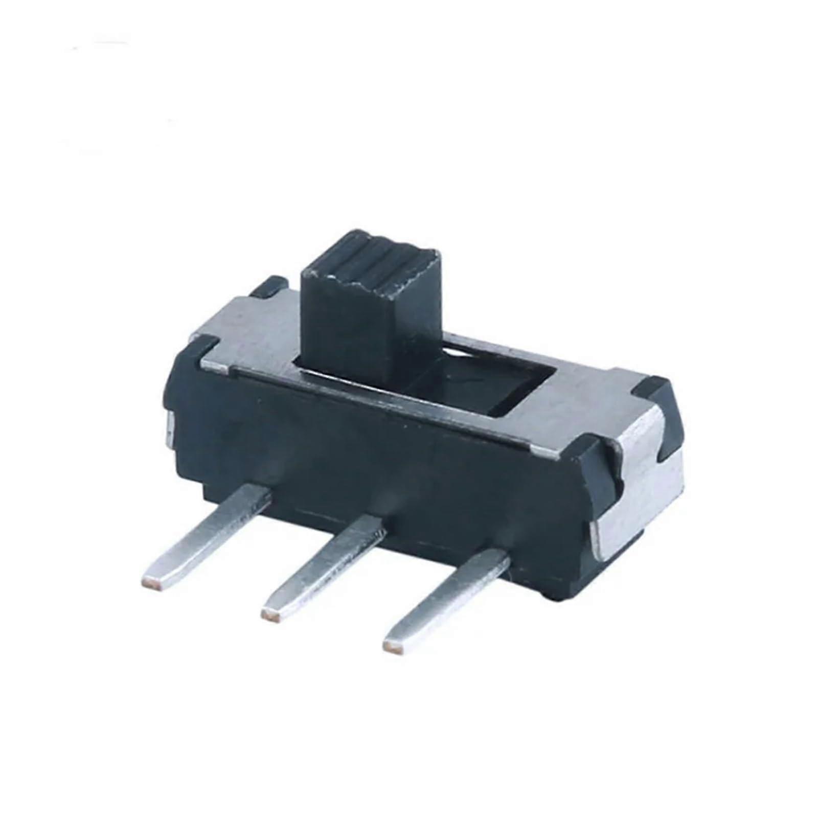 10pcs 2x2 Mini Toggle Switch 3 Pin JCSK04H Side Mount Small Switch Black Durable Design