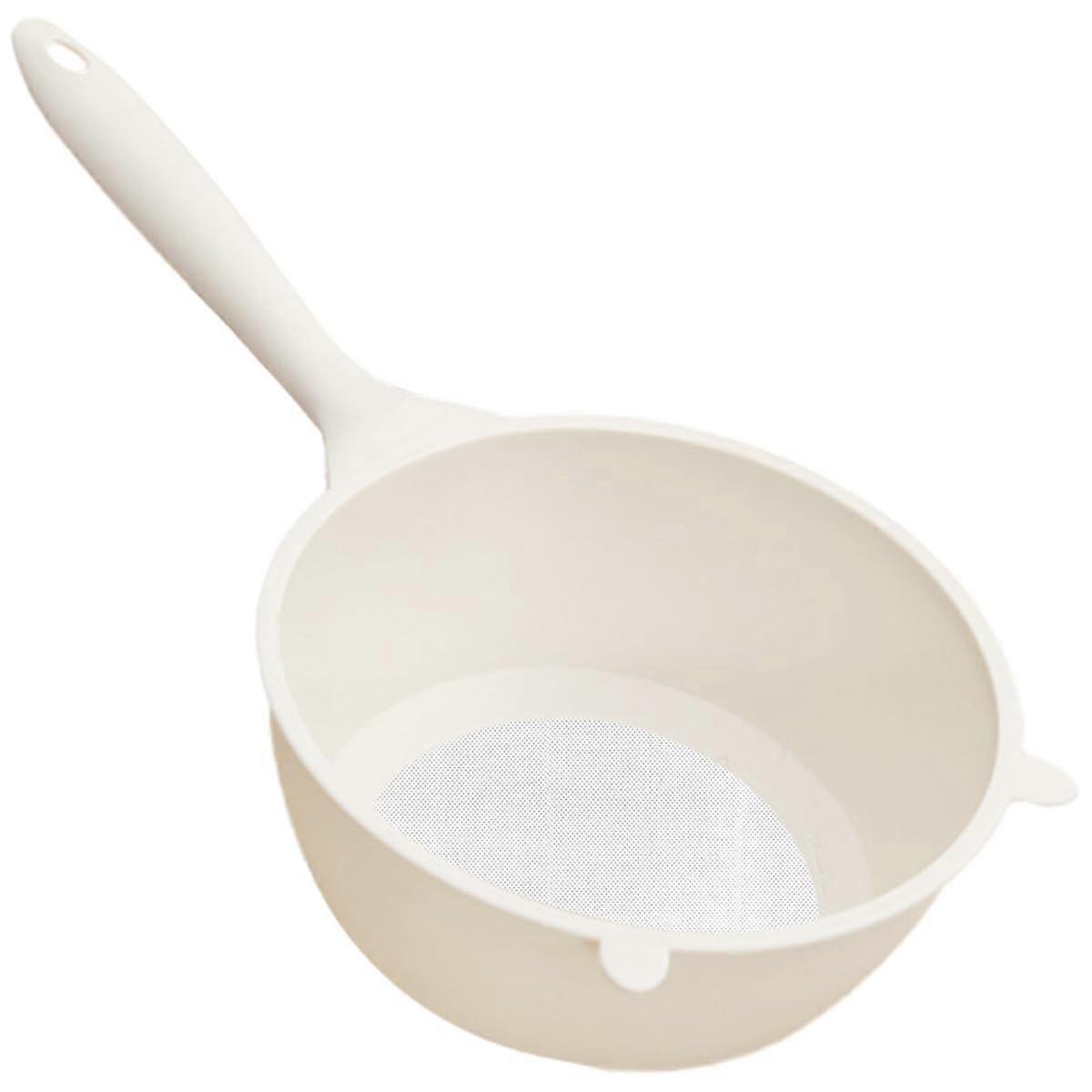 Large Plastic Rice Washing Basket with Handle, Multipurpose Kitchen Colander for Efficient Drainage