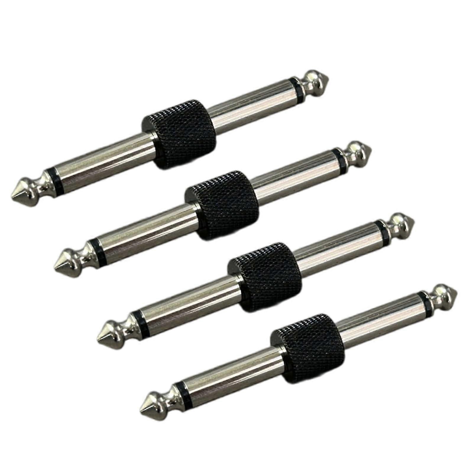 4pcs Offset Guitar Pedal Coupler Set Metal Patch Connectors Noise Reduction Durable Build