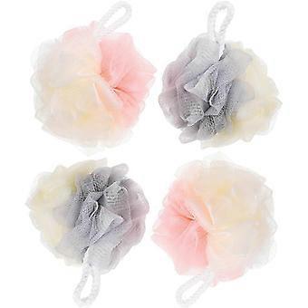 Exfoliating Bath Ball, Silicone Body Scrubber for Shower & Bath, Deep Cleansing & Massage, Gentle Skin Care, 4-Pack