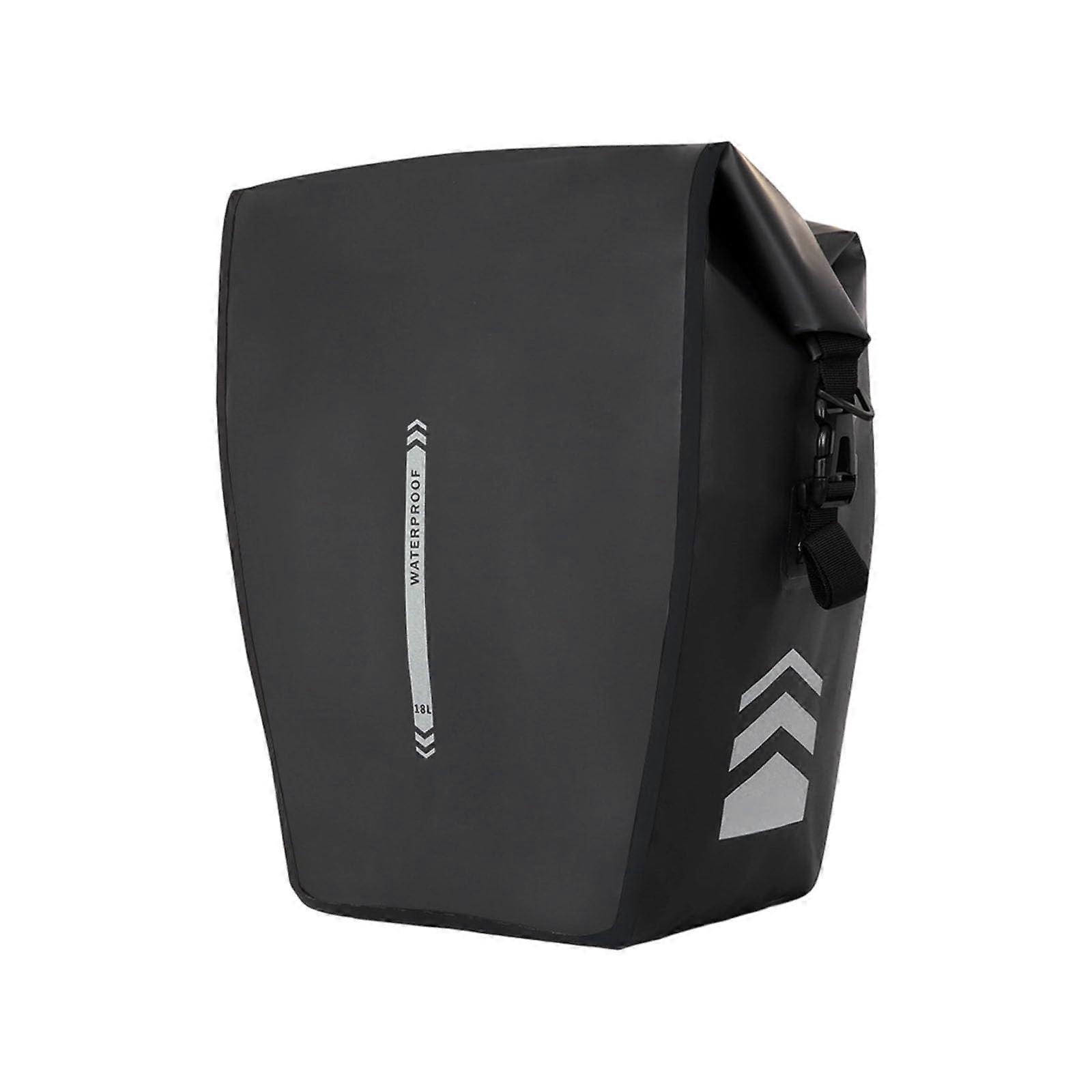 Waterproof Bike Panniers with Reflective Trim, Large DoubleSided Bicycle Saddlebags for Rear Rack
