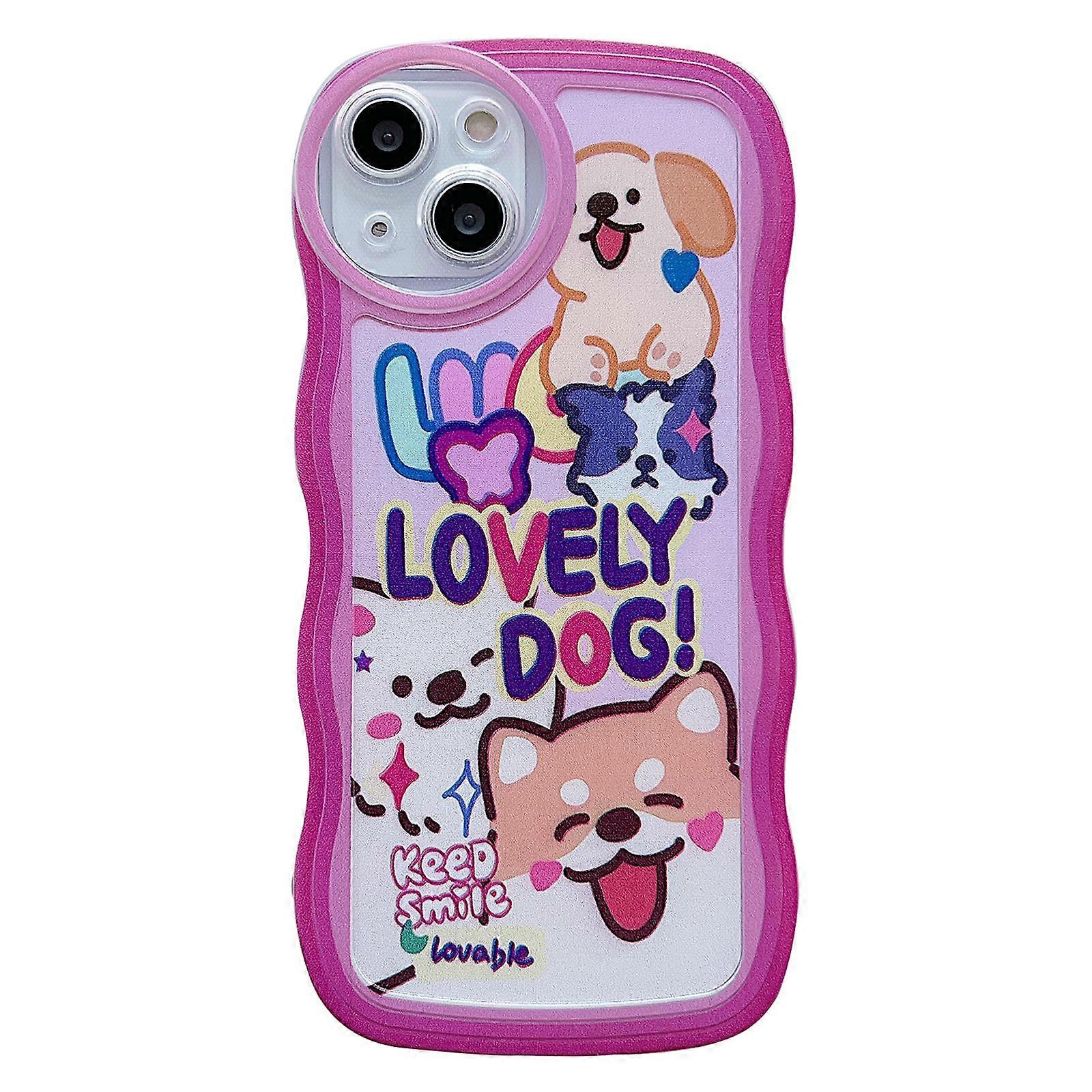 For iPhone 13 Case Wave Shape Edge Anti-Scratch Phone Protector