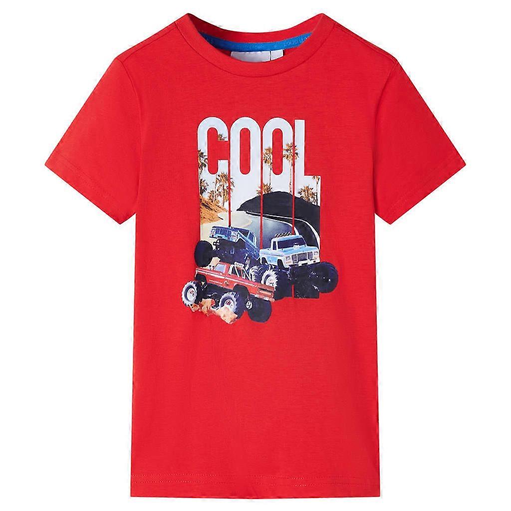 Kindershirt 140 rood