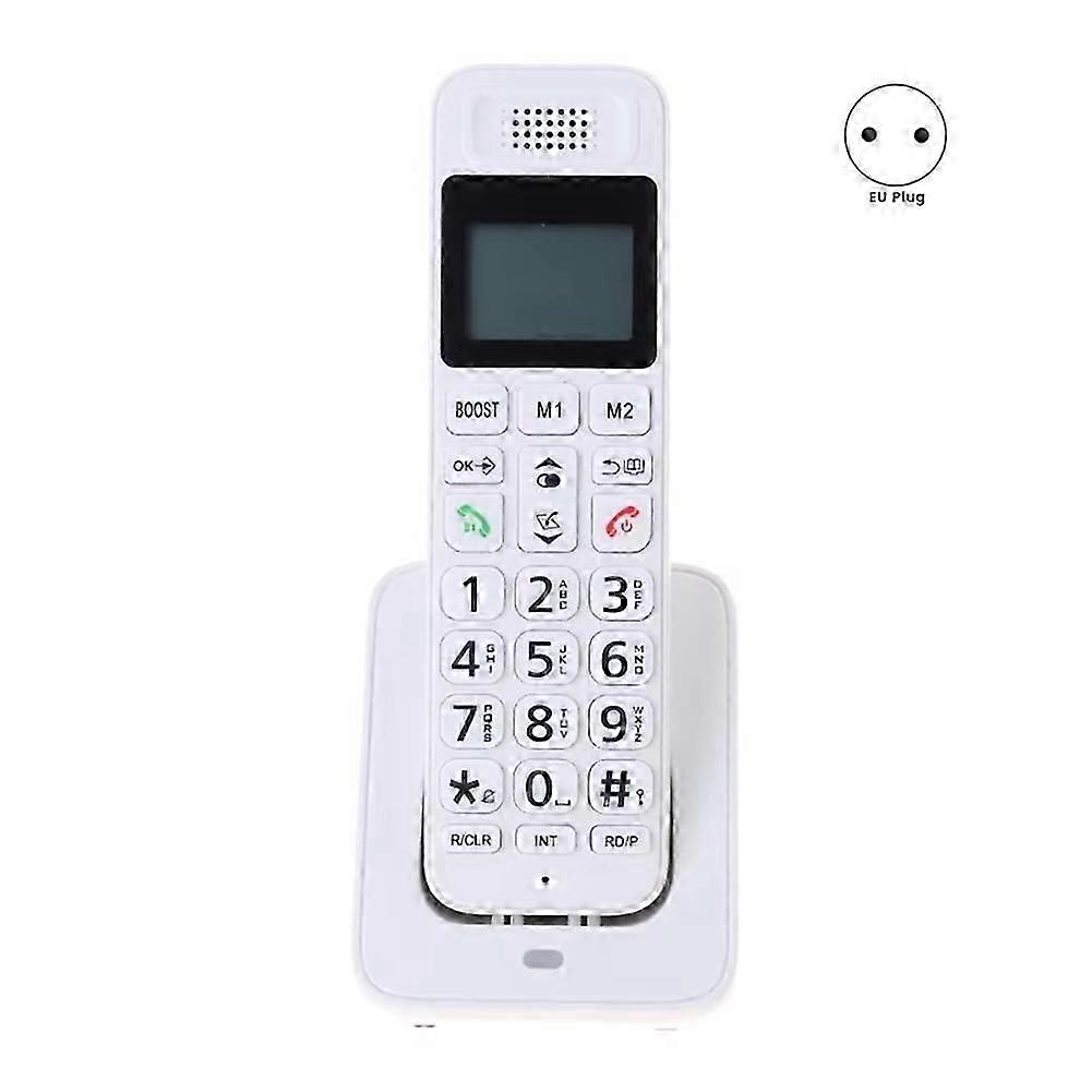 D1018 Home Handheld Digital Wireless Telephone EU-PLUG White