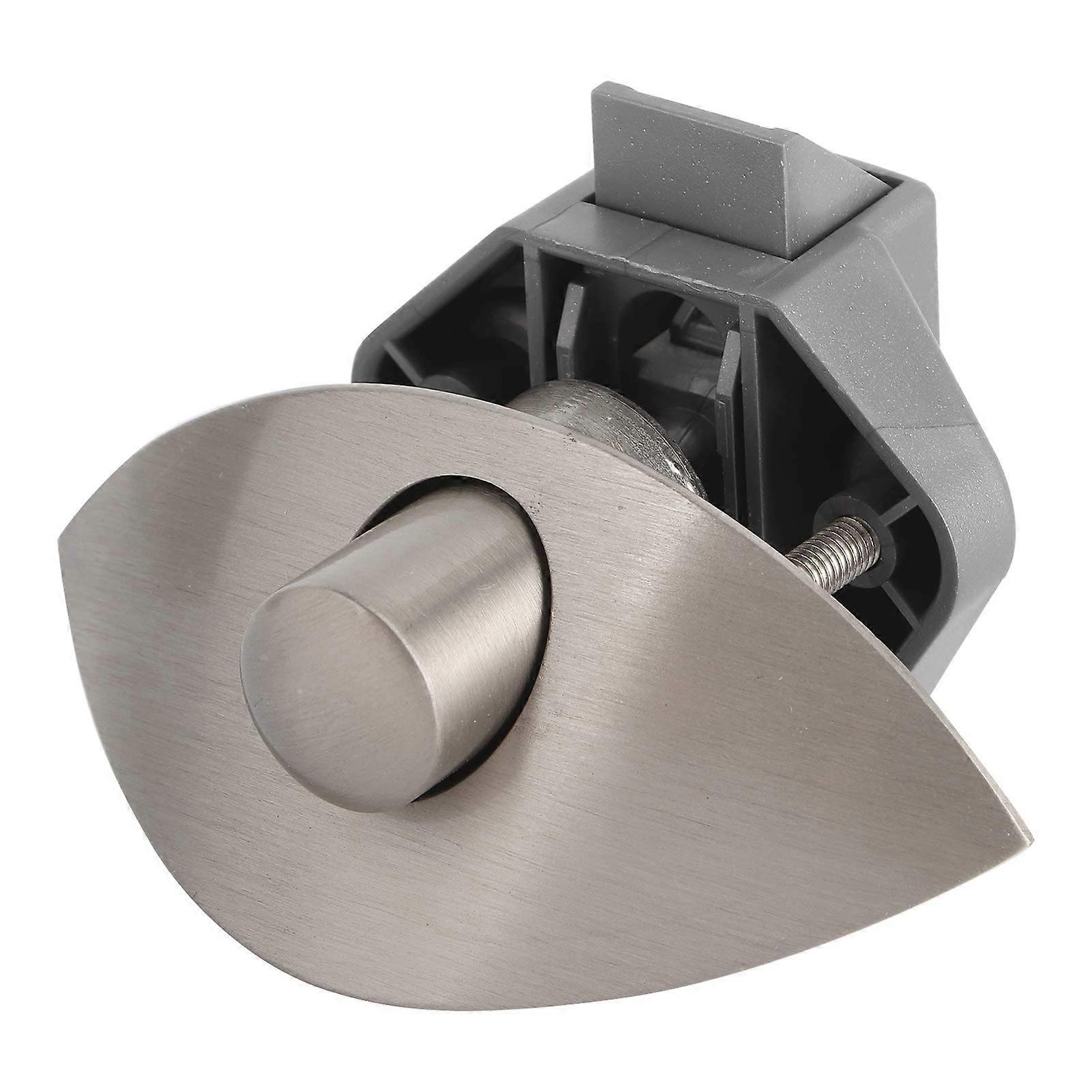 Cabinet Push Button Lock for Marine RV Drawer, AntiShake Secure Latch, Brushed 0100261
