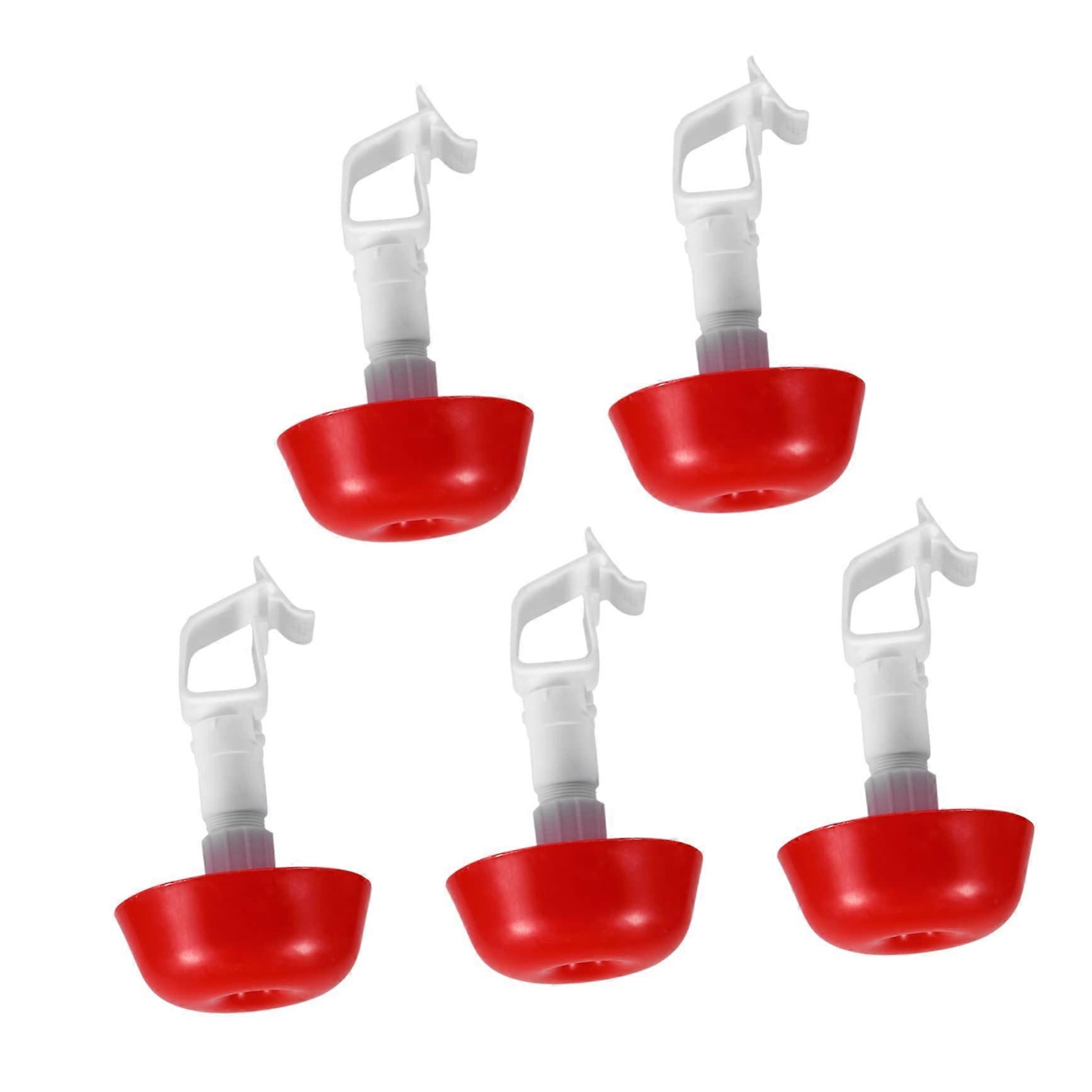 Automatic Chicken Waterer Cups 5pcs with Automatic Water Control for Chickens and Pigeons