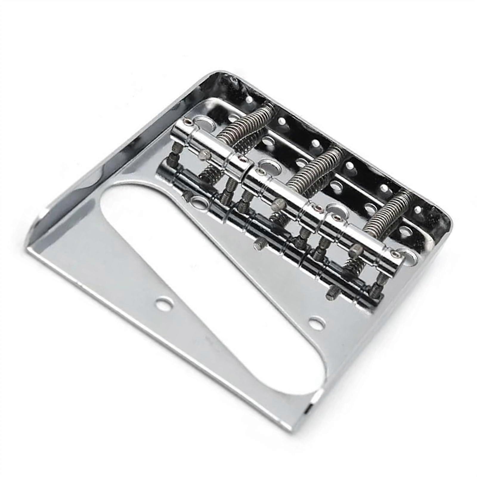 Electric Guitar Bridge Chrome 3 Saddle Vintage Ashtray Replacement for Telecaster 6 String
