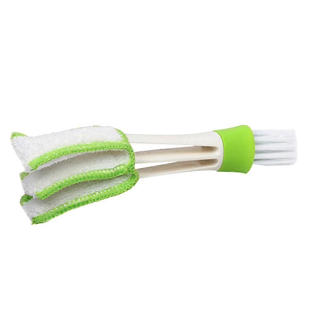 Cleaning Brush Mini Duster for Car Air Vent Double Ended Light Green